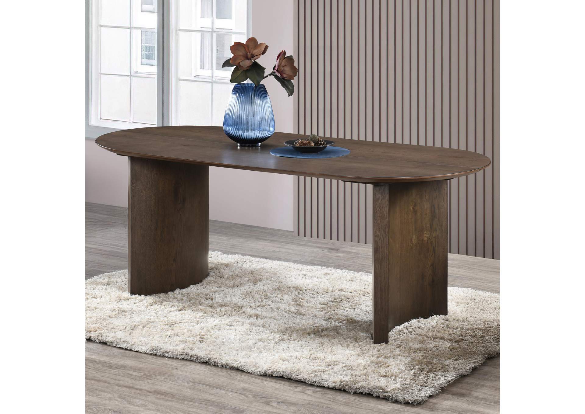KODY 79" OVAL FIXED - TOP DINING TABLE image 1
