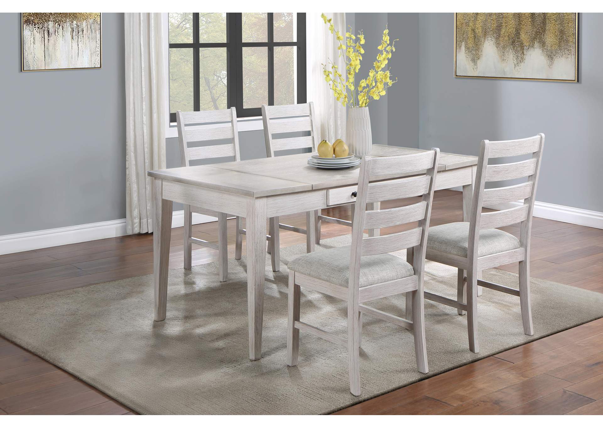 ECHO DINING TABLE AND 4 CHAIRS image 1
