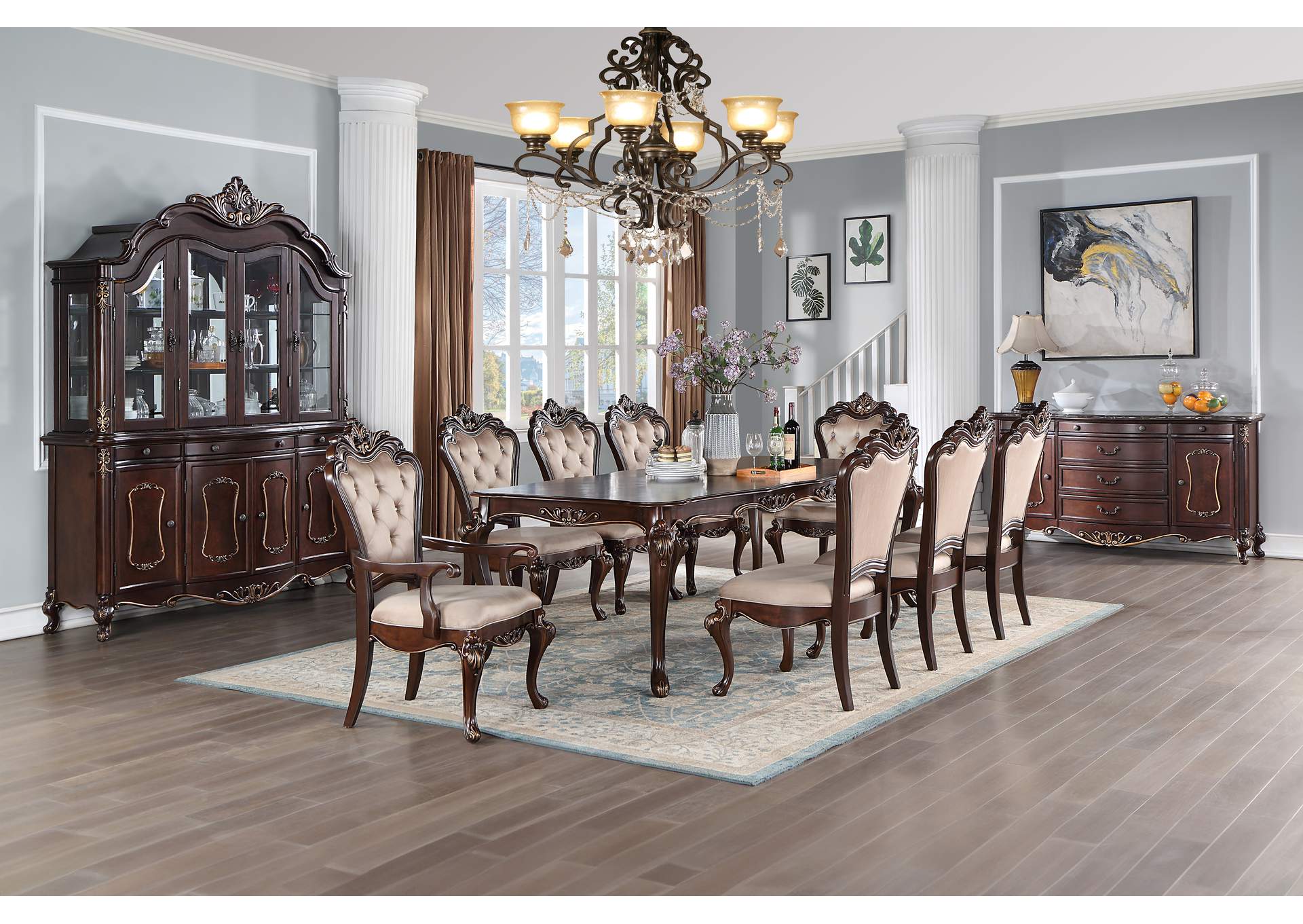 CONSTANTINE DINING TABLE - CHERRY image 8