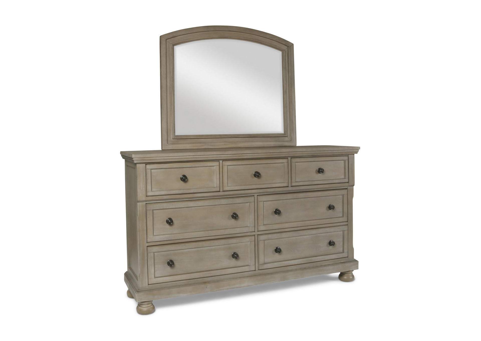 ALLEGRA MIRROR - PEWTER image 1