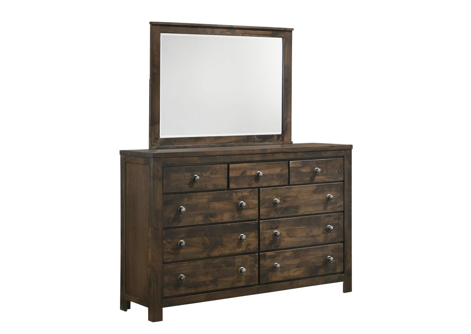 BLUE RIDGE MIRROR - RUSTIC - GRAY image 1