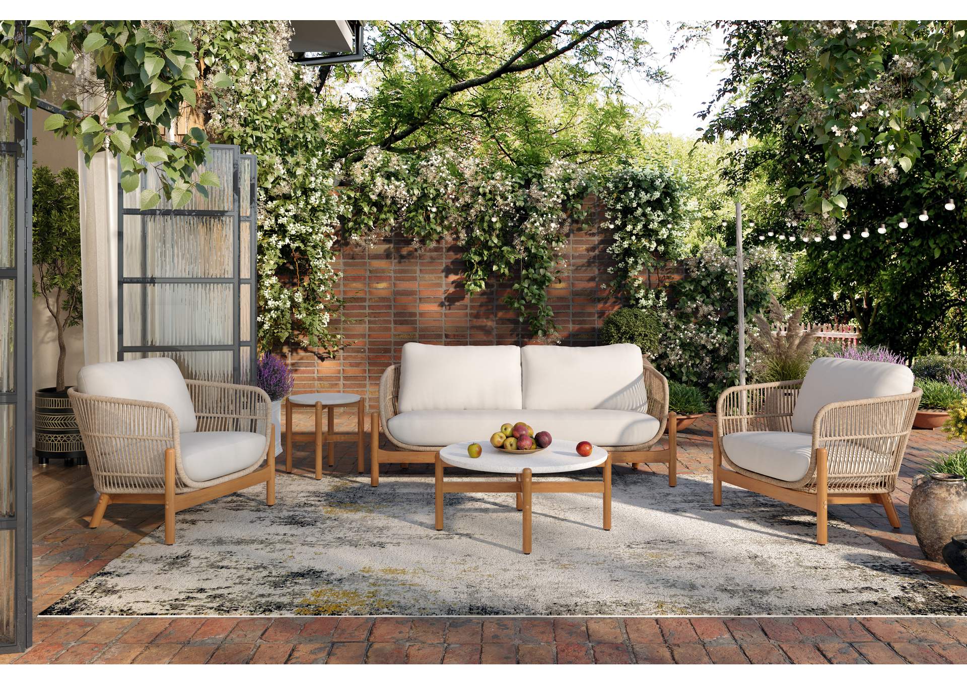 SOLSTICE ROPE CLUB CHAIR - LINEN BEIGE image 5