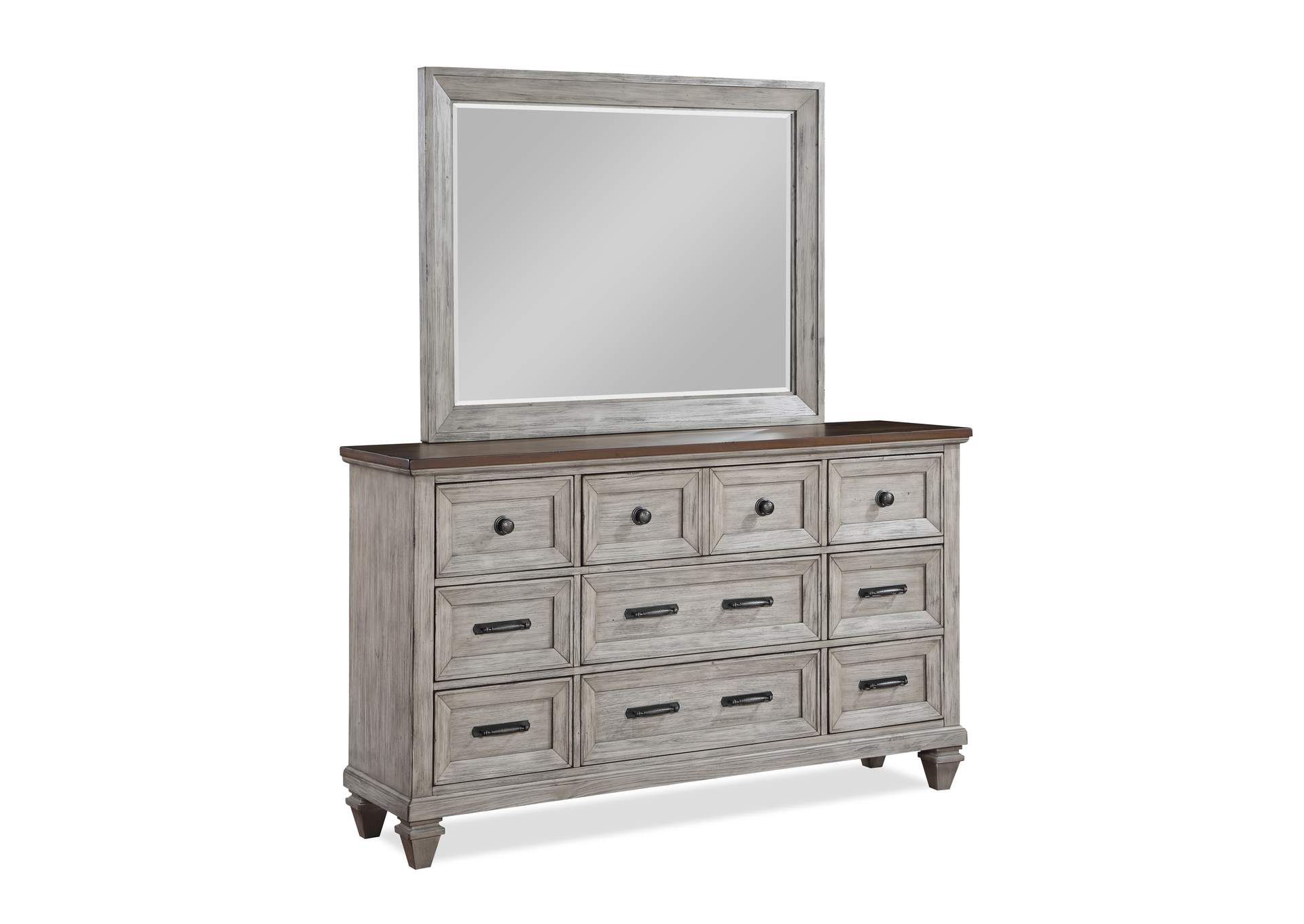 Marianna California King 4pc Bed,Dresser,Mirror,Chest image 2