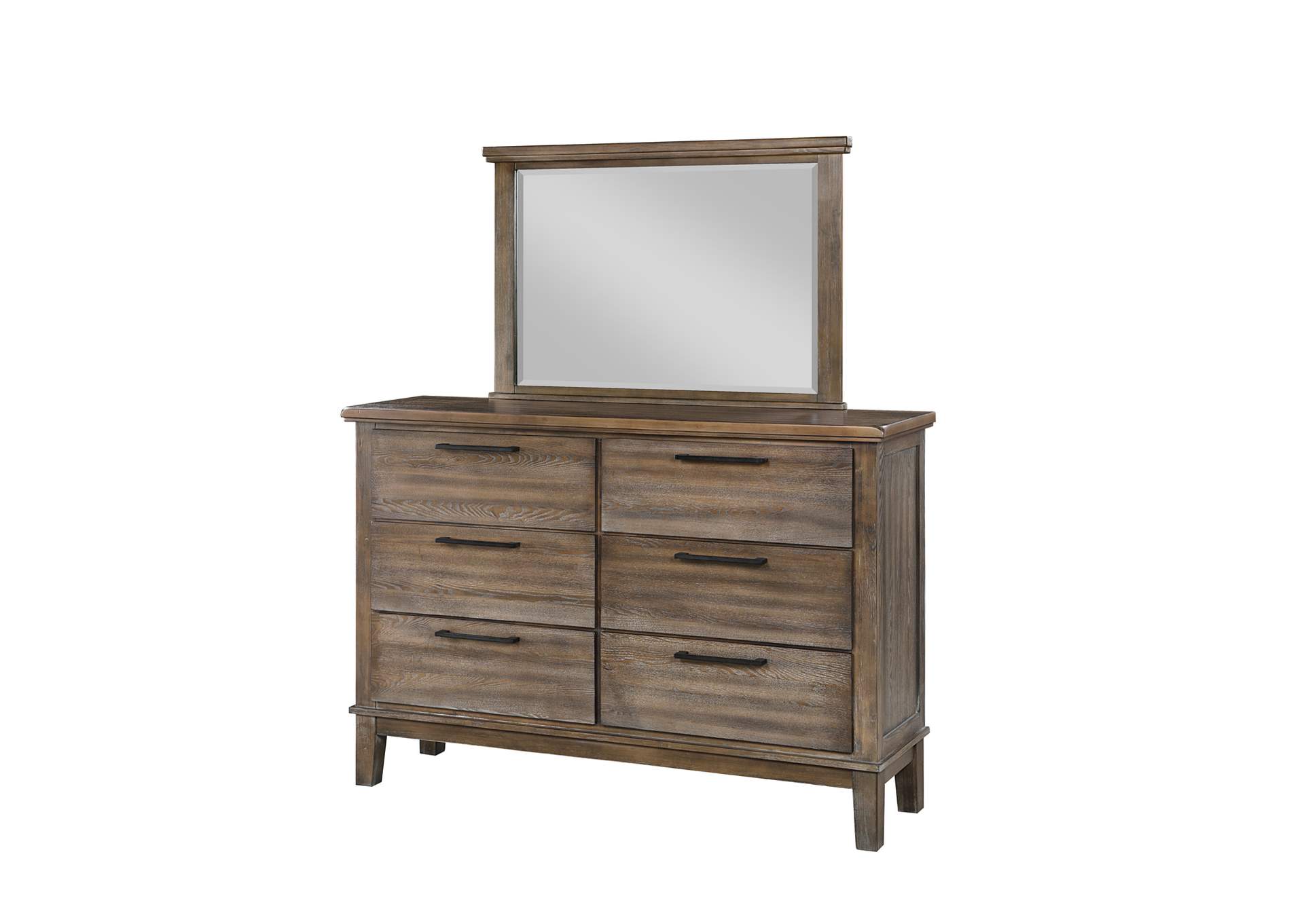 Cagney California King 4pc Bed,Dresser,Mirror,ChestGray image 24
