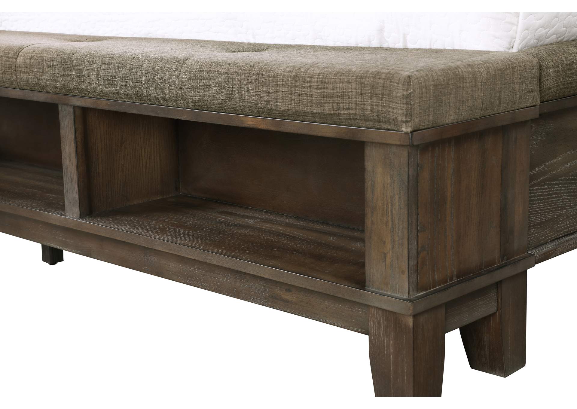 Cagney California King 4pc Bed,Dresser,Mirror,ChestGray image 12