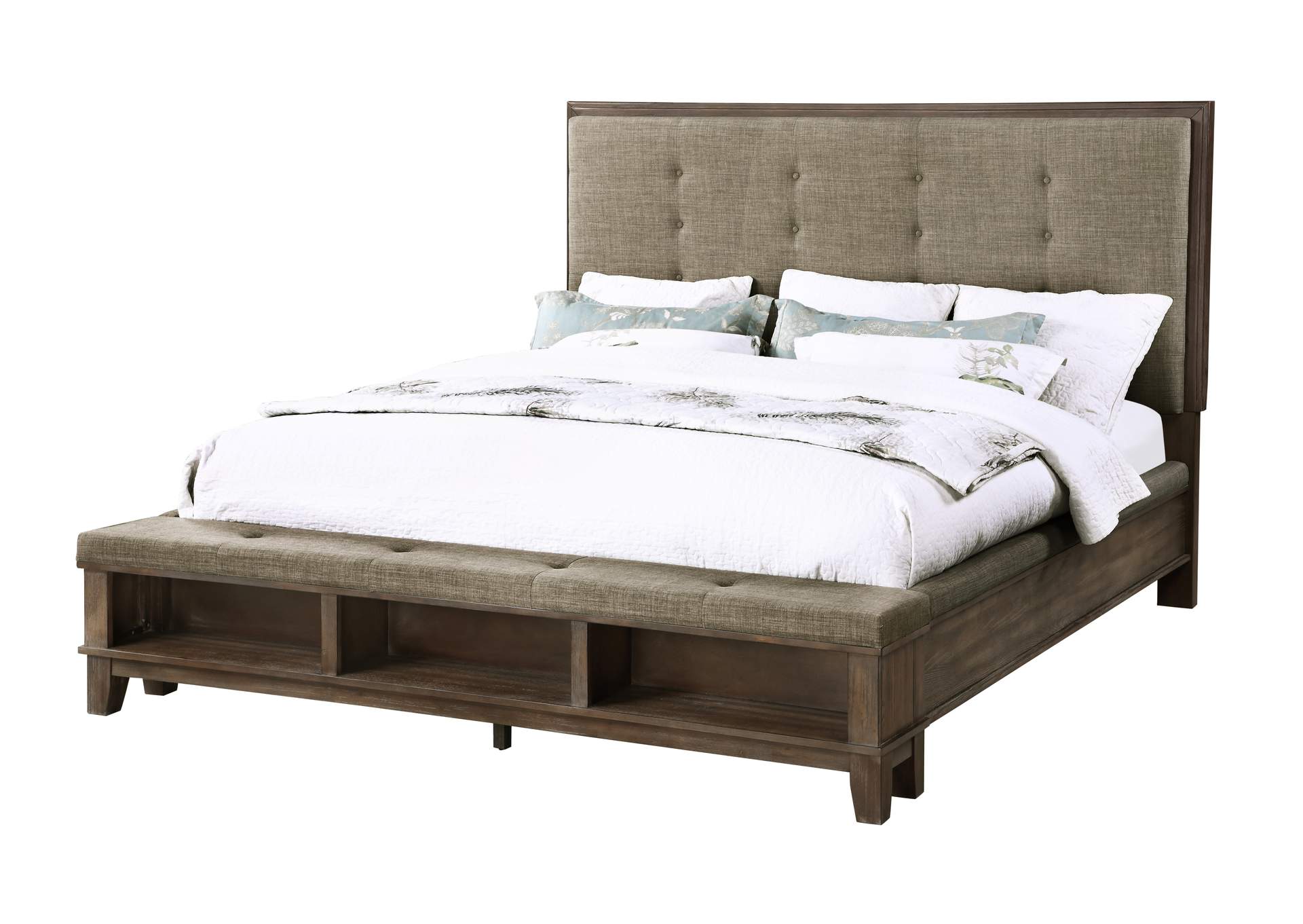 Cagney King Bed 4pc Bed,Dresser,Mirror,ChestGray image 7