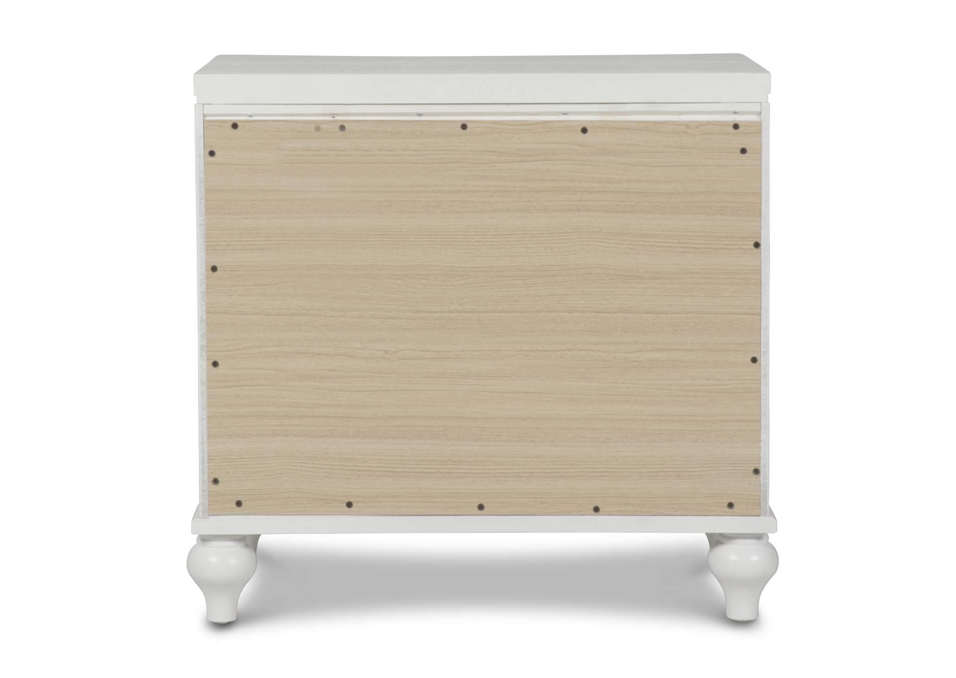 Valentino King Bed 5pc Bed,Dresser,Mirror,Nightstand,Chest White image 31