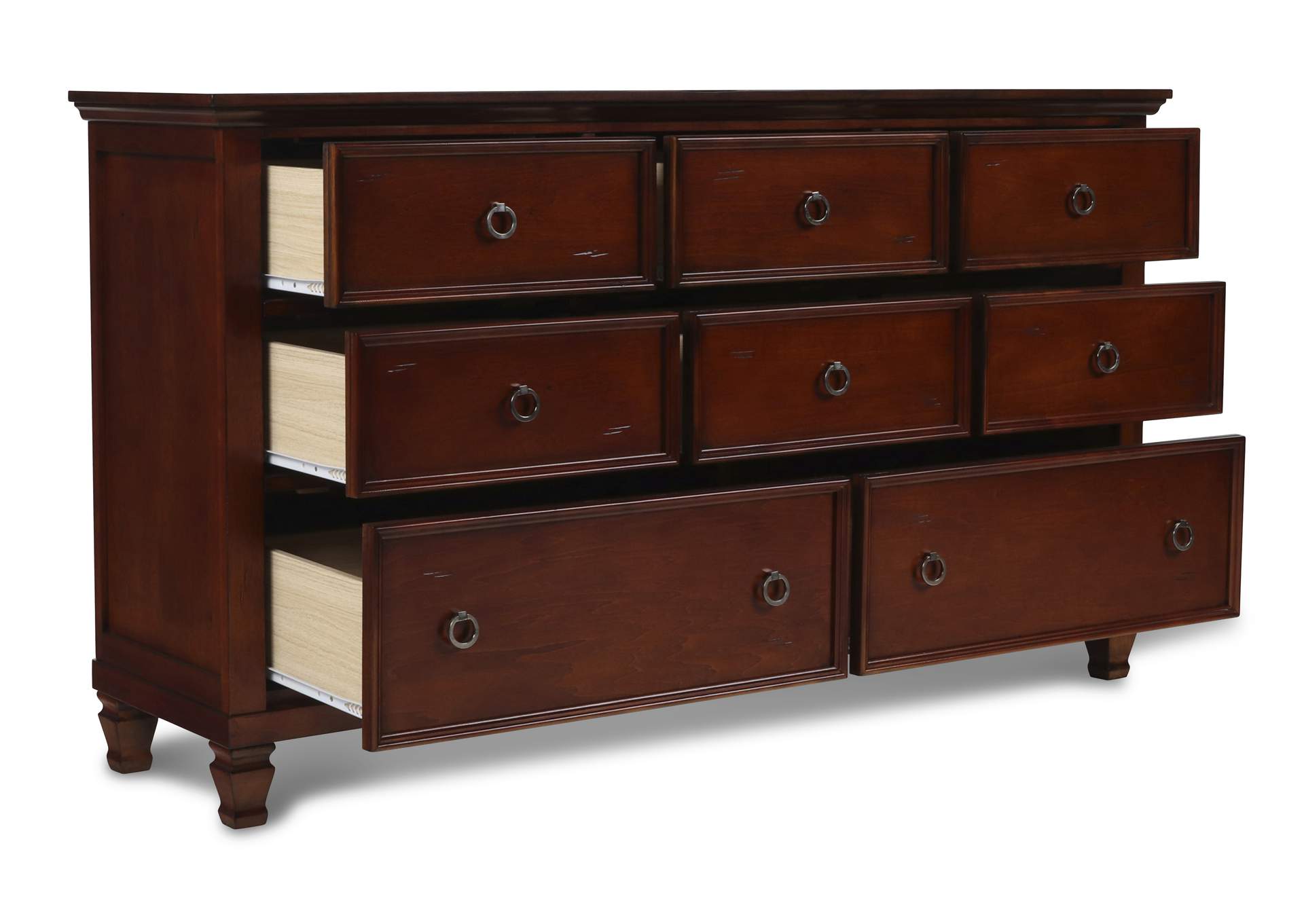 Tamarack Queen Bedueen 4pc Bed,Dresser,Mirror,NightstandBrn Cherry image 32