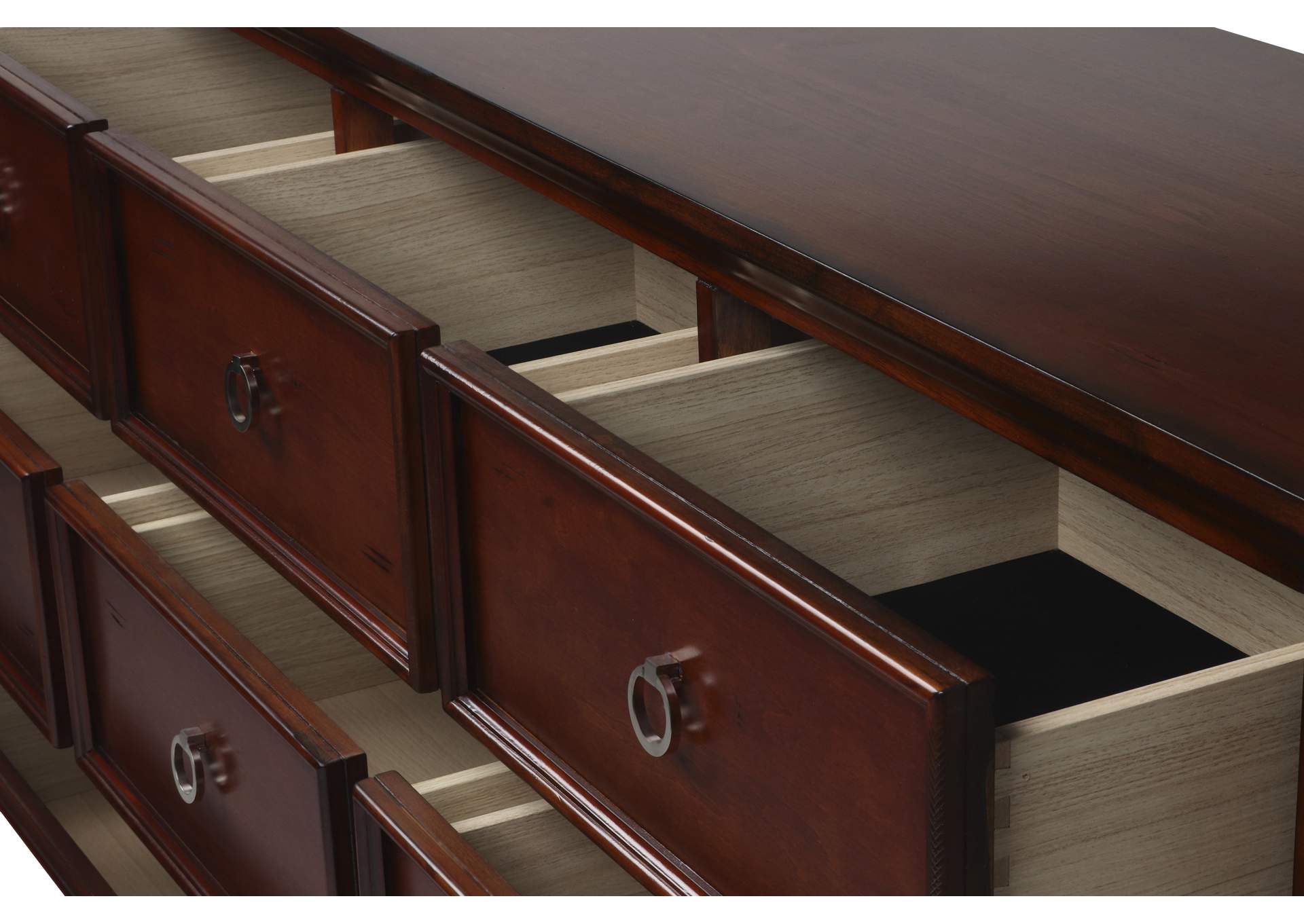 Tamarack Queen Bedueen 4pc Bed,Dresser,Mirror,NightstandBrn Cherry image 34