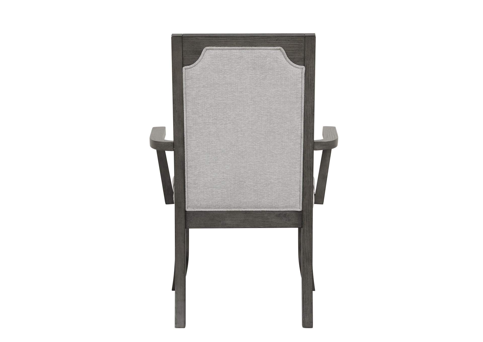 LISBON DINING ARM CHAIR - 2 PER CARTON - GRAY image 5