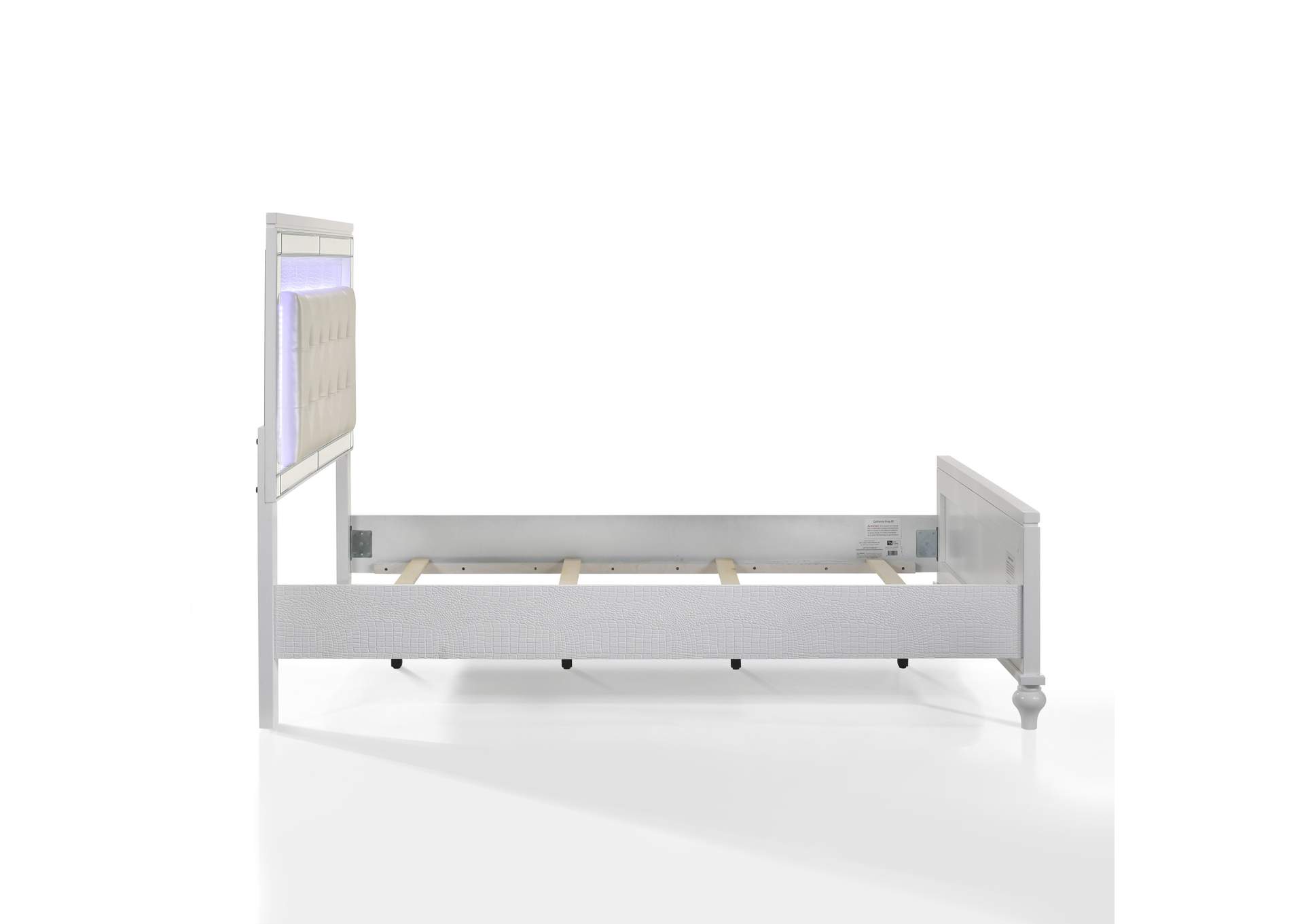 VALENTINO FULL BED - WHITE