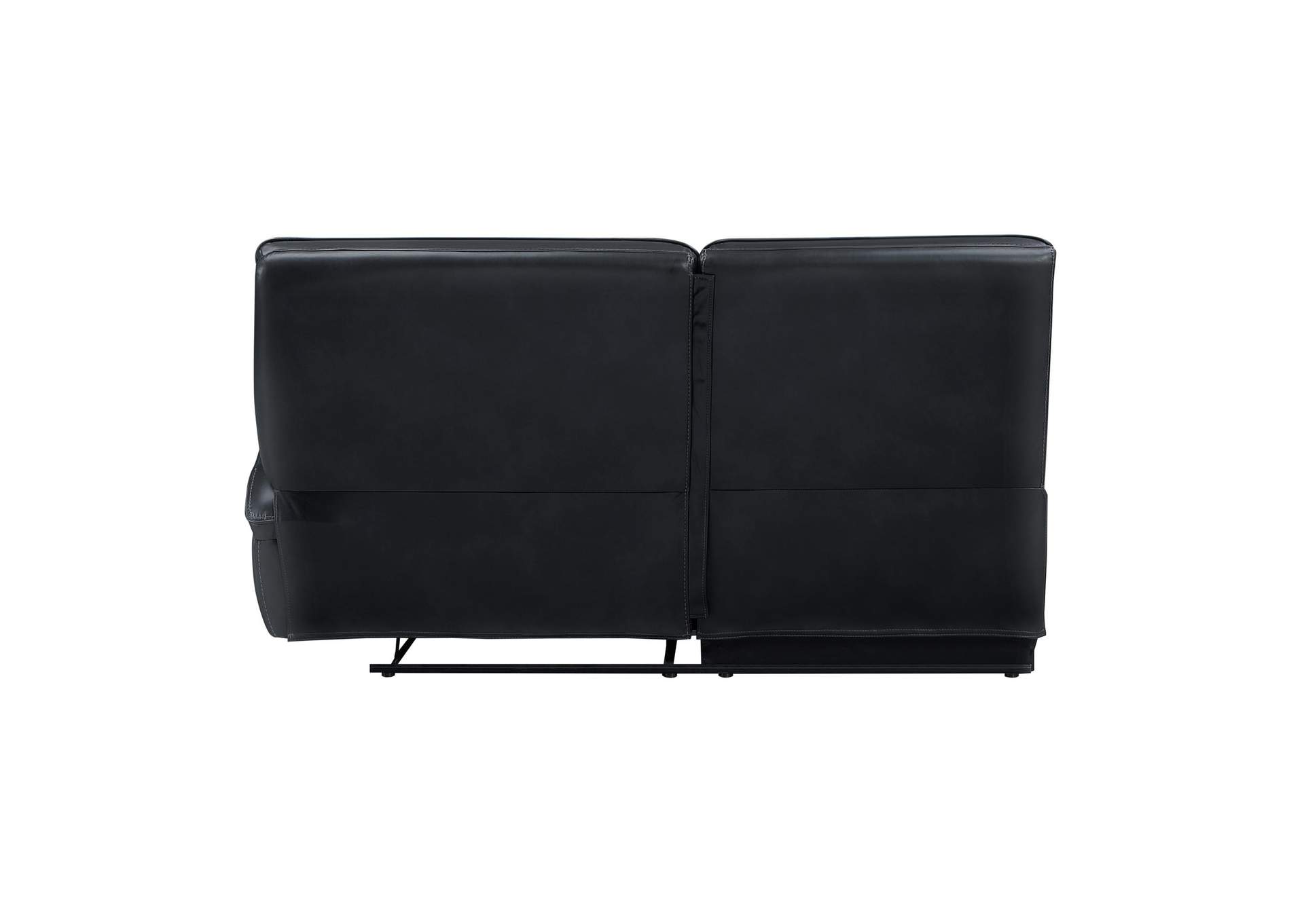 WARNER RIGHT ARM FACING LOVESEAT WITH 1 RECLINER - BLACK image 7