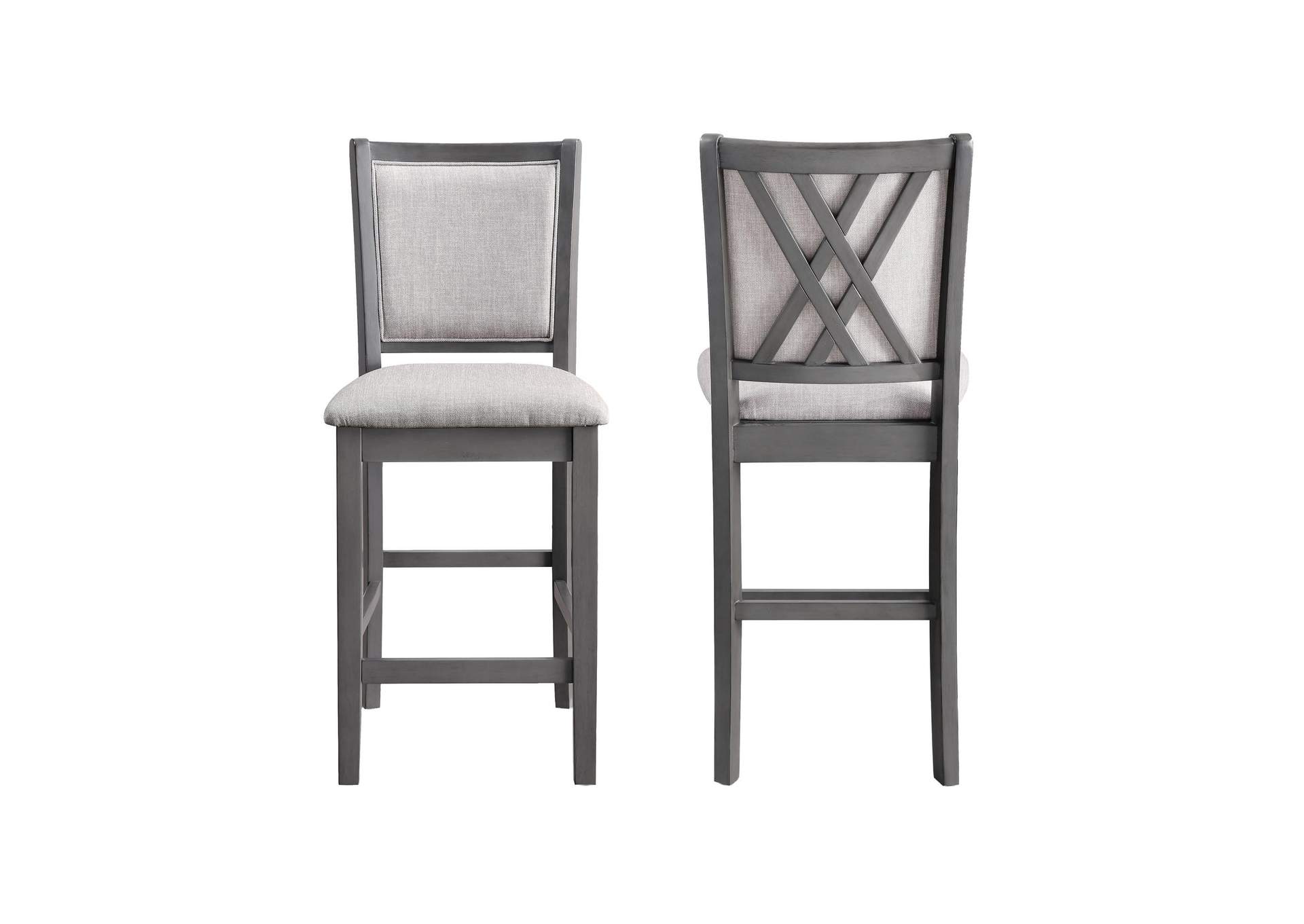 AMY COUNTER CHAIR - 2 PER CARTON - GRAY image 7