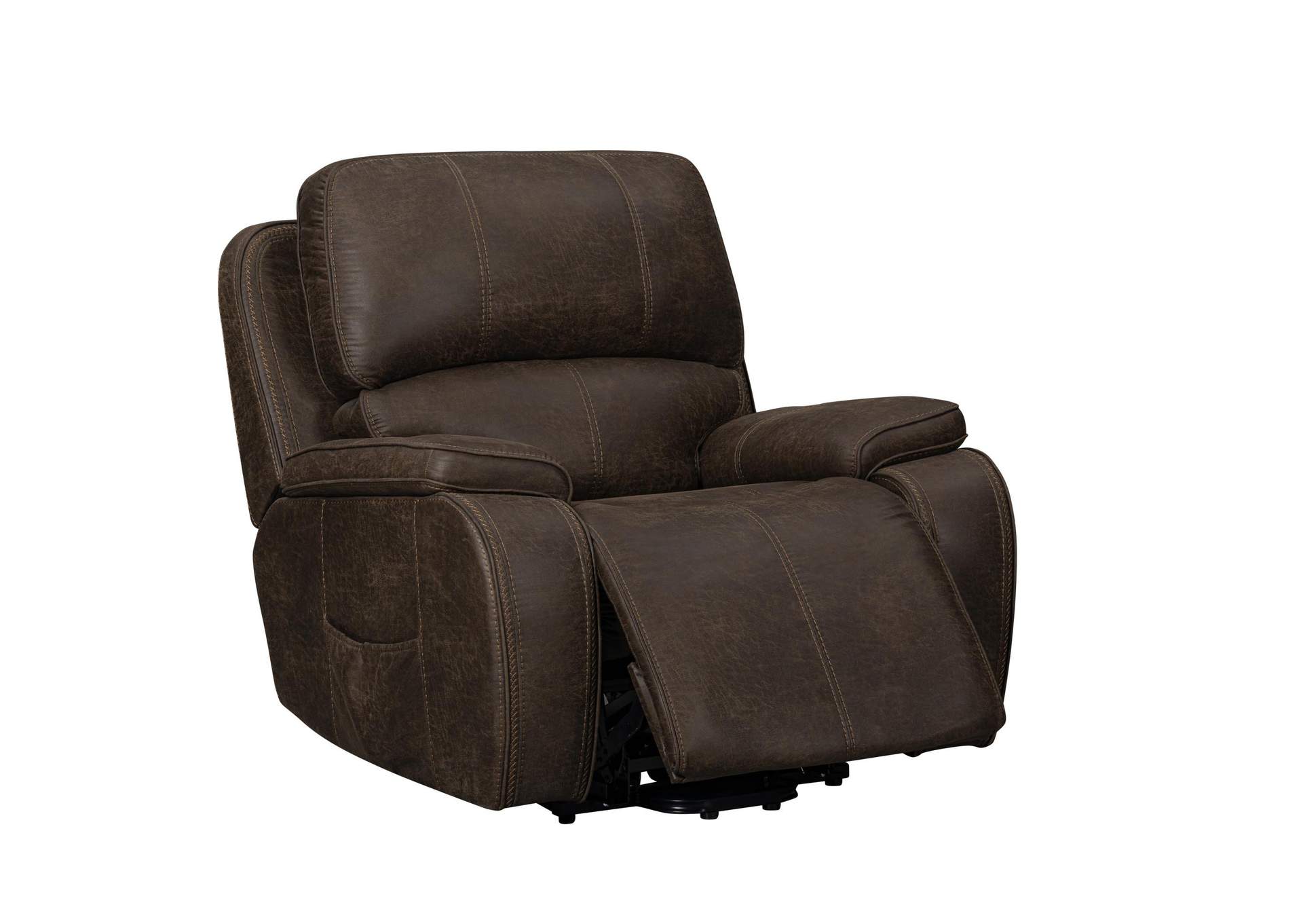 BROOKINGS POWER LIFT RECLINER WITH HEAT AND MASSAGE - BROWN image 4