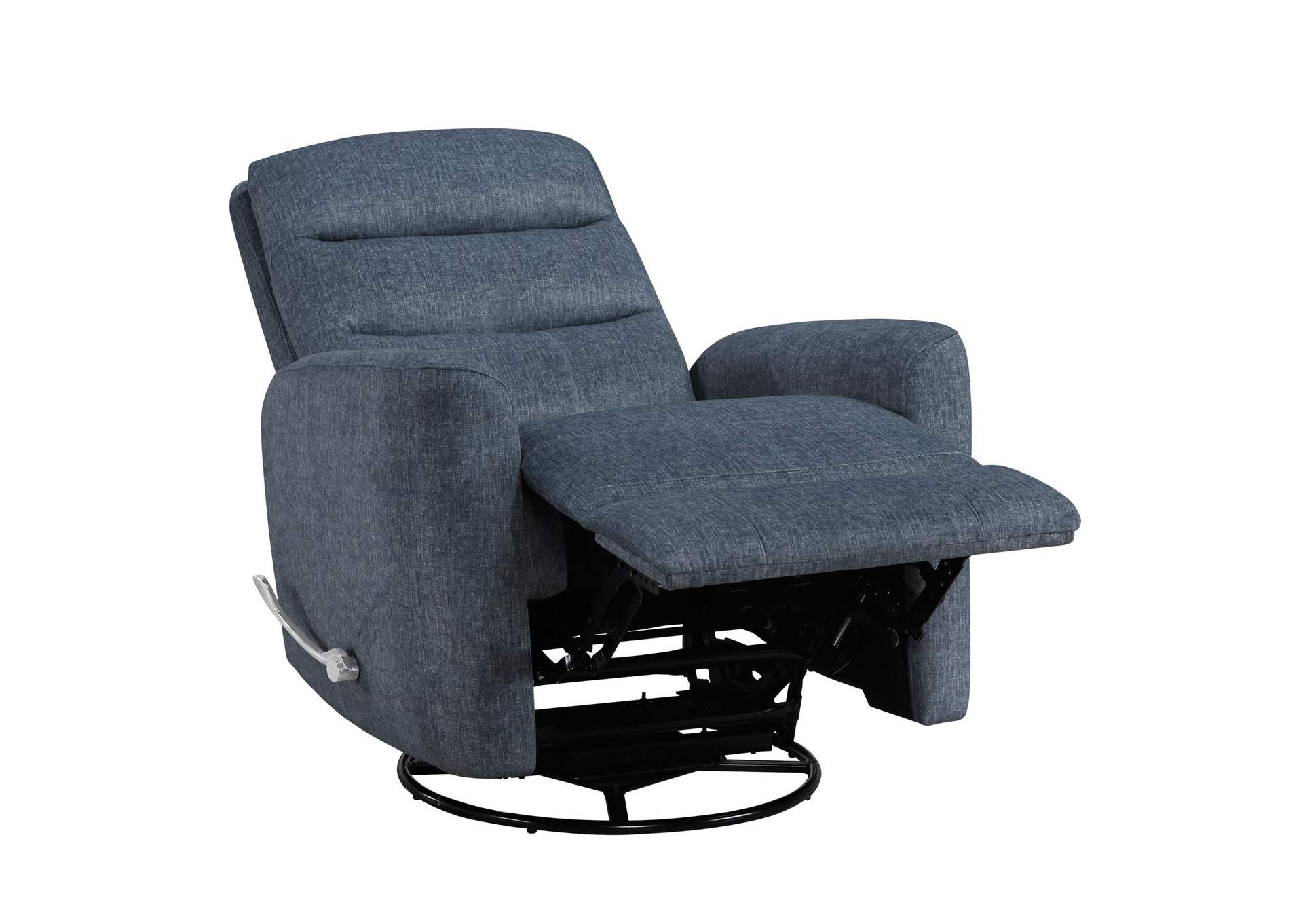 TAKAMI SWIVEL RECLINER - BLUE POLY image 4