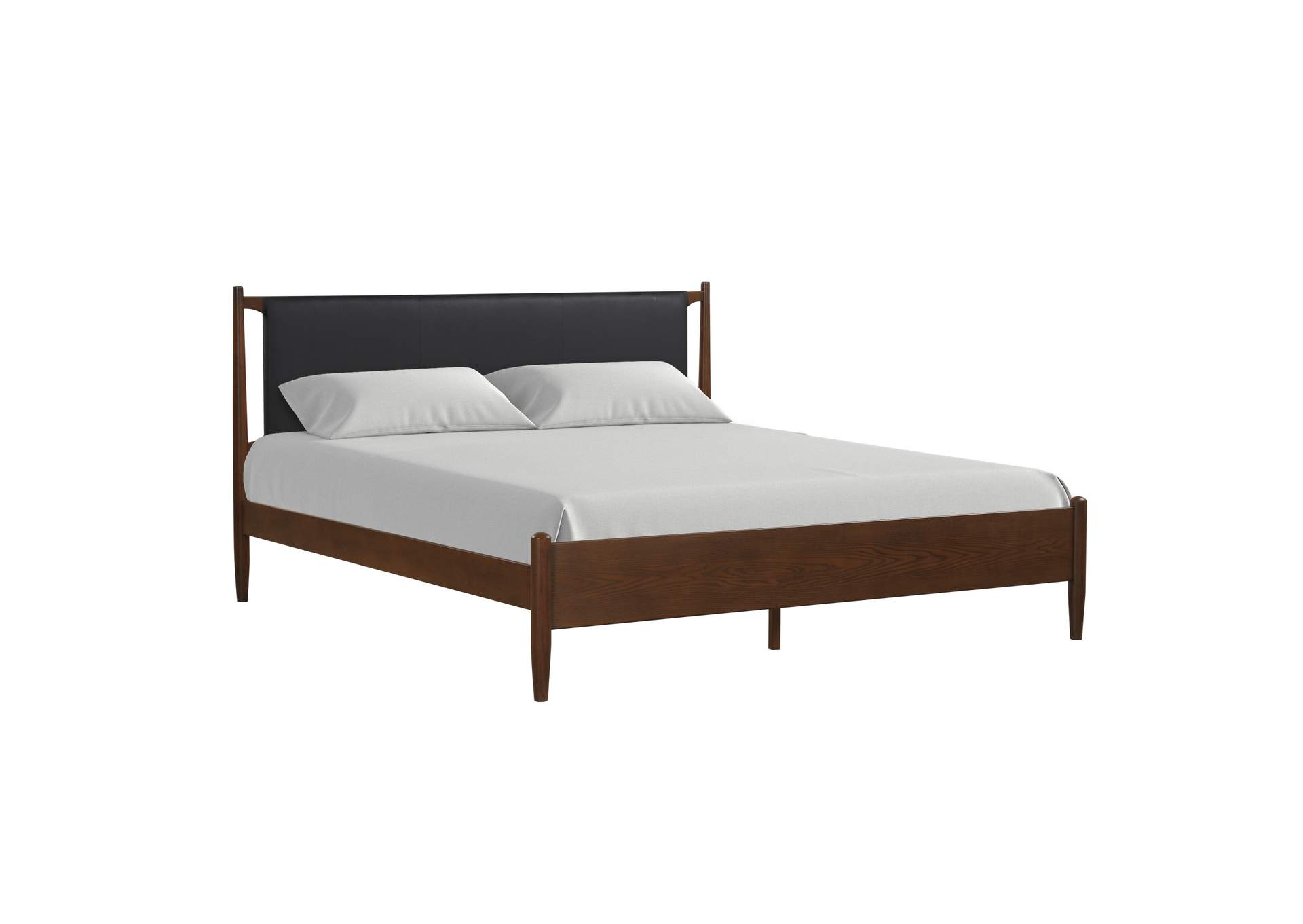Ian King Platform Bed - Hb, Fb, Rls, Slts - Cherry