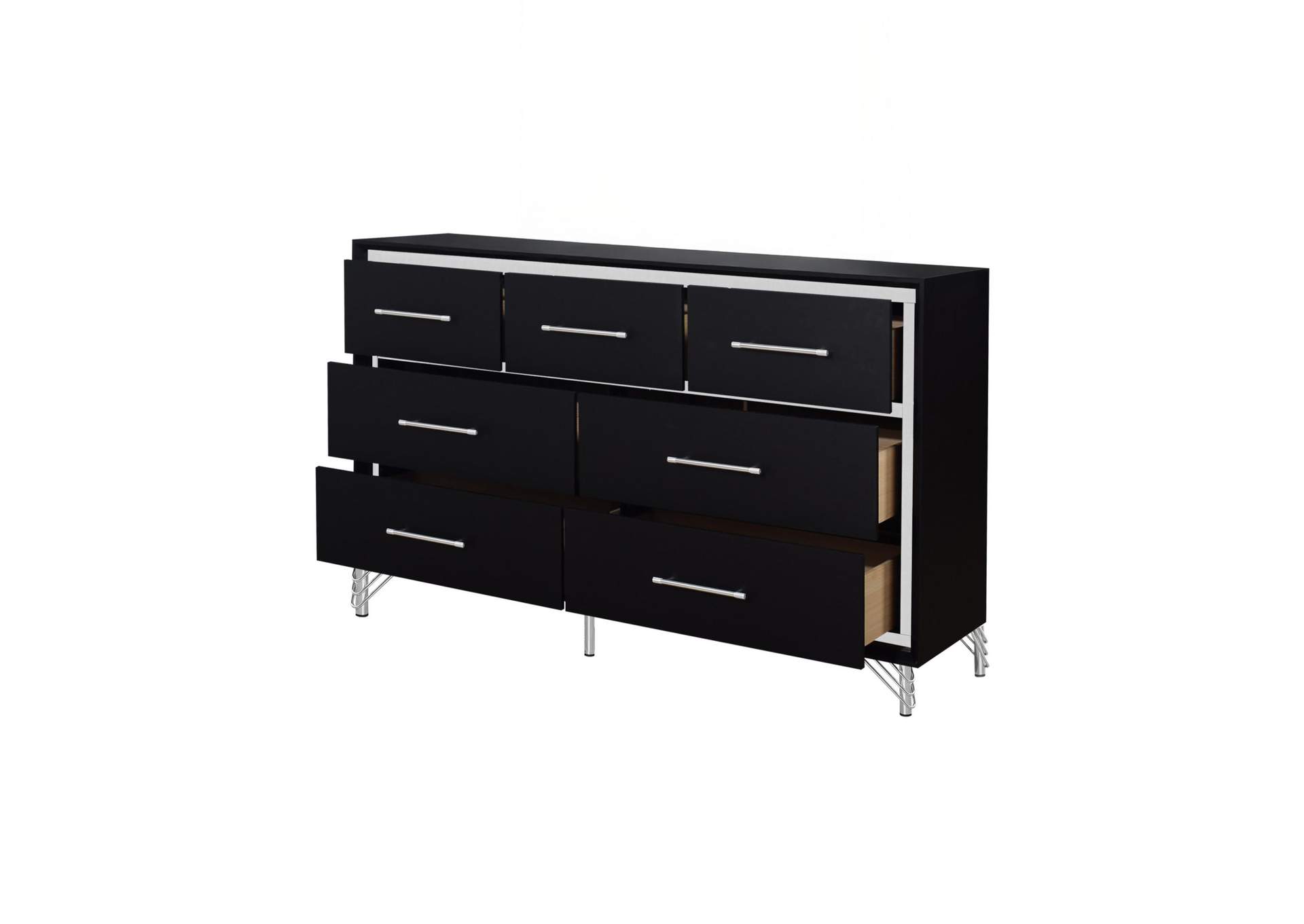 AVA 7 DRAWER DRESSER - EBONY image 4