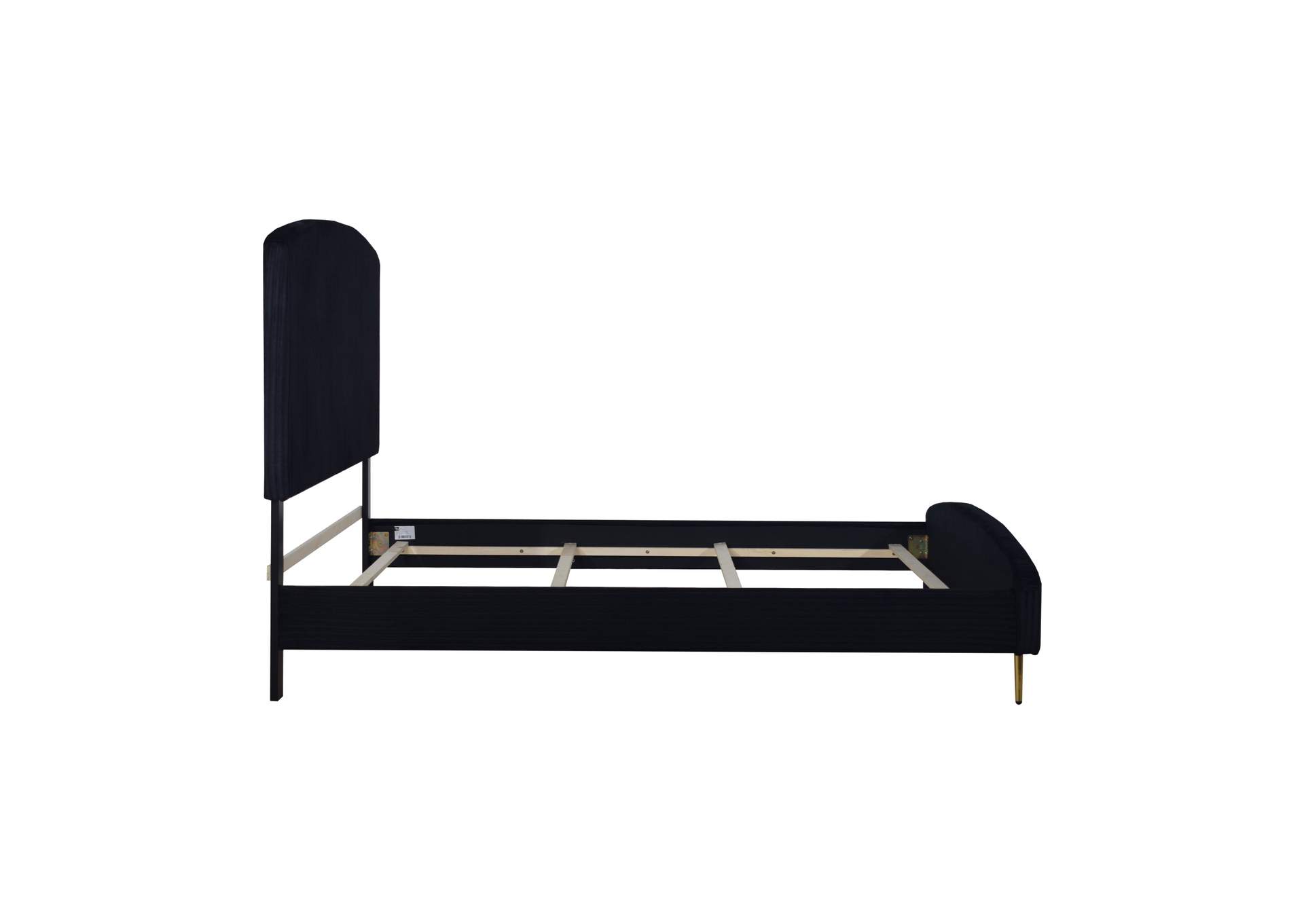 KAILANI - KING 4 PIECE SET - BED, DRESSER, MIRROR, CHEST - BLACK