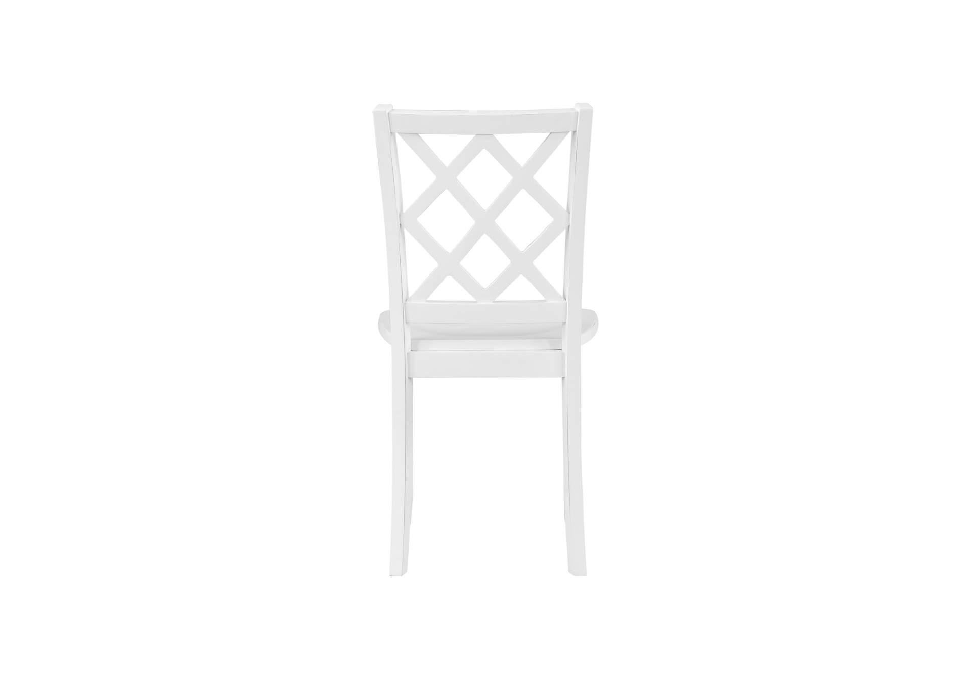 TRELLIS DINING CHAIR - 2 PER CARTON - WHITE