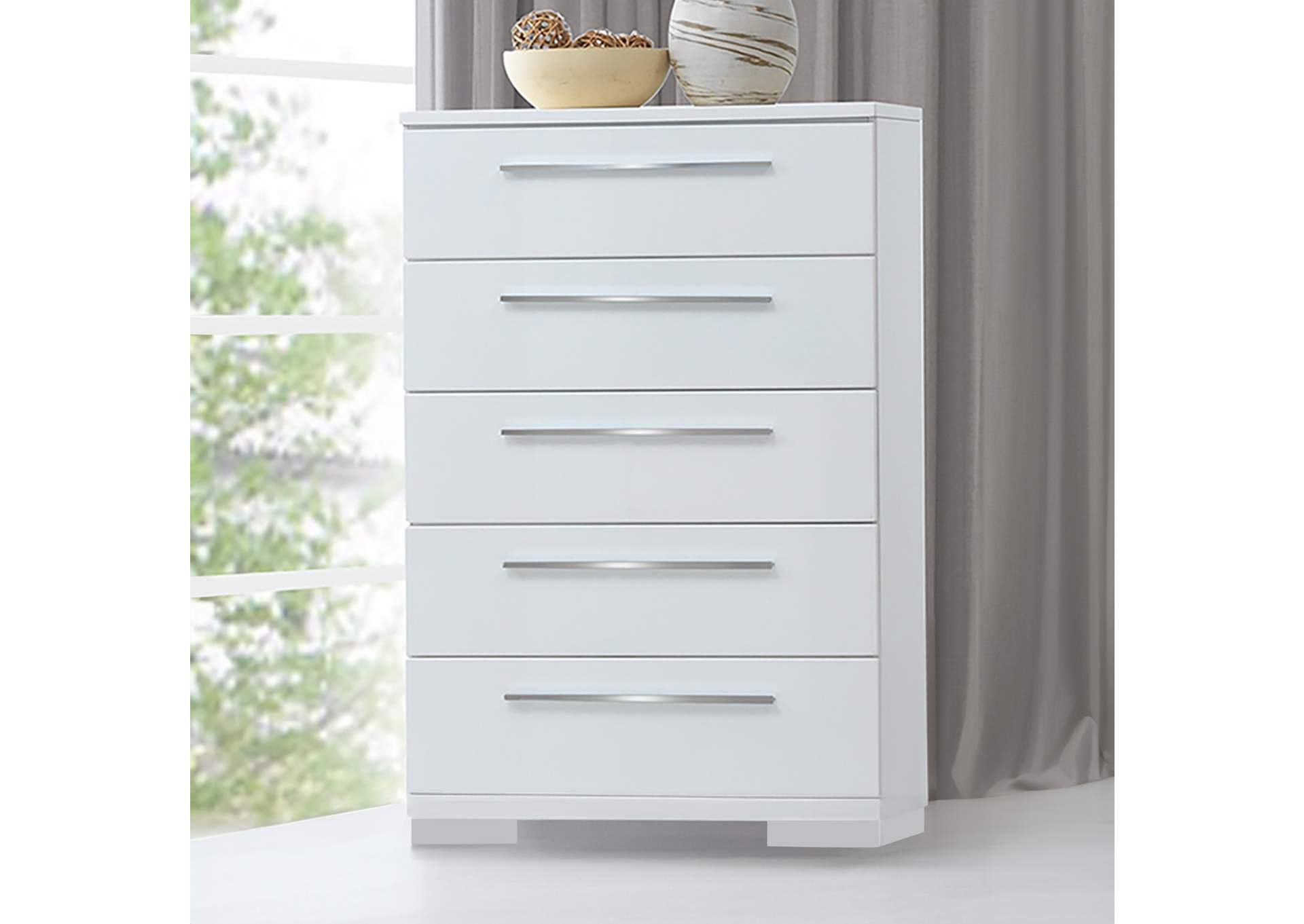 Sapphire King 5 Piece - Bed - Dresser - Mirror - Nightstand - Chest