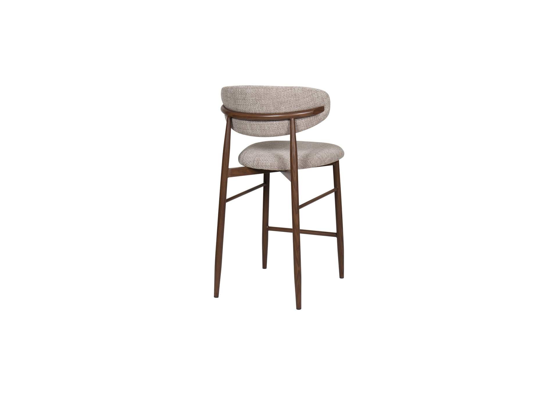 Royce Counter Chair With Walnut Metal Frame - Toast - 2 Per Carton image 5