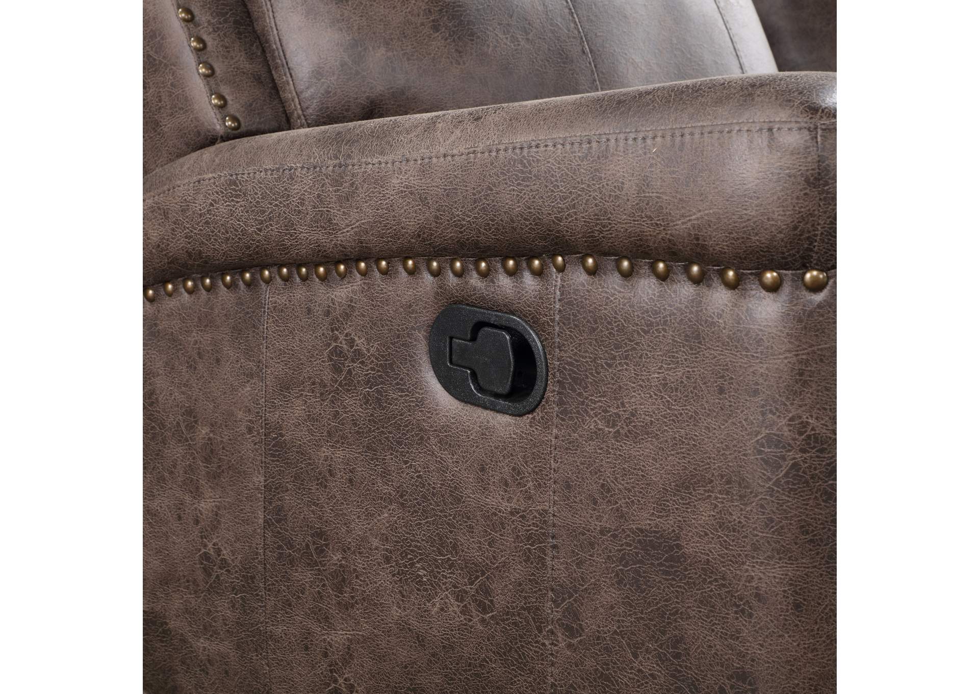 Quade Sofa With Dual Recliner - Mocha
