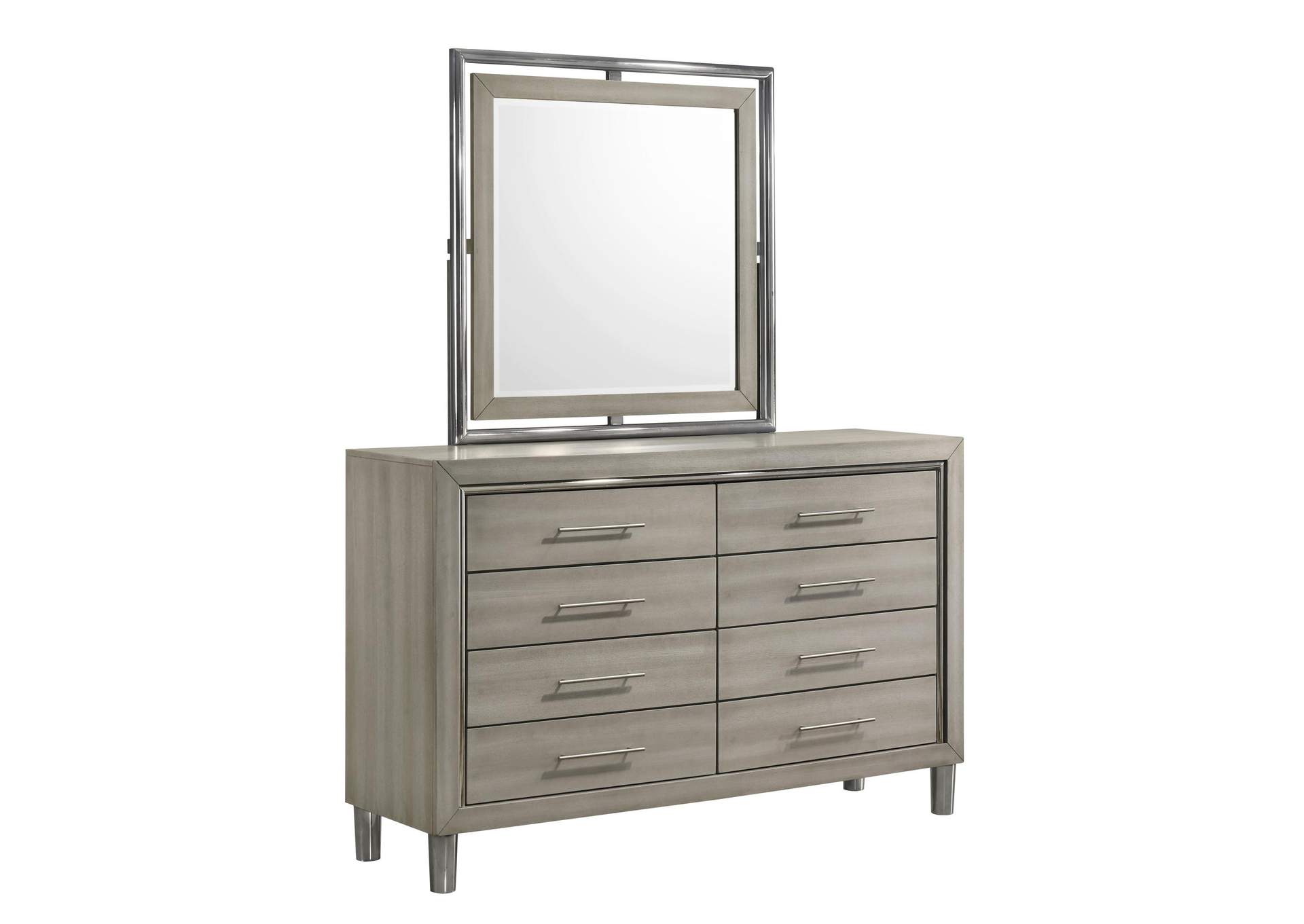 LENNOX MIRROR - GRAY image 1