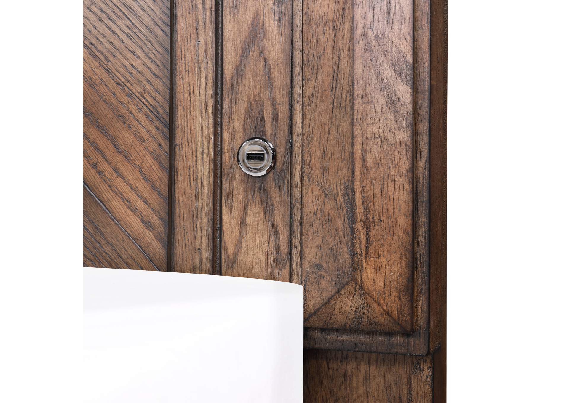 MAR VISTA CALIFORNIA KING 4 PIECE - BED, DRESSER, MIRROR, NIGHTSTAND - WALNUT
