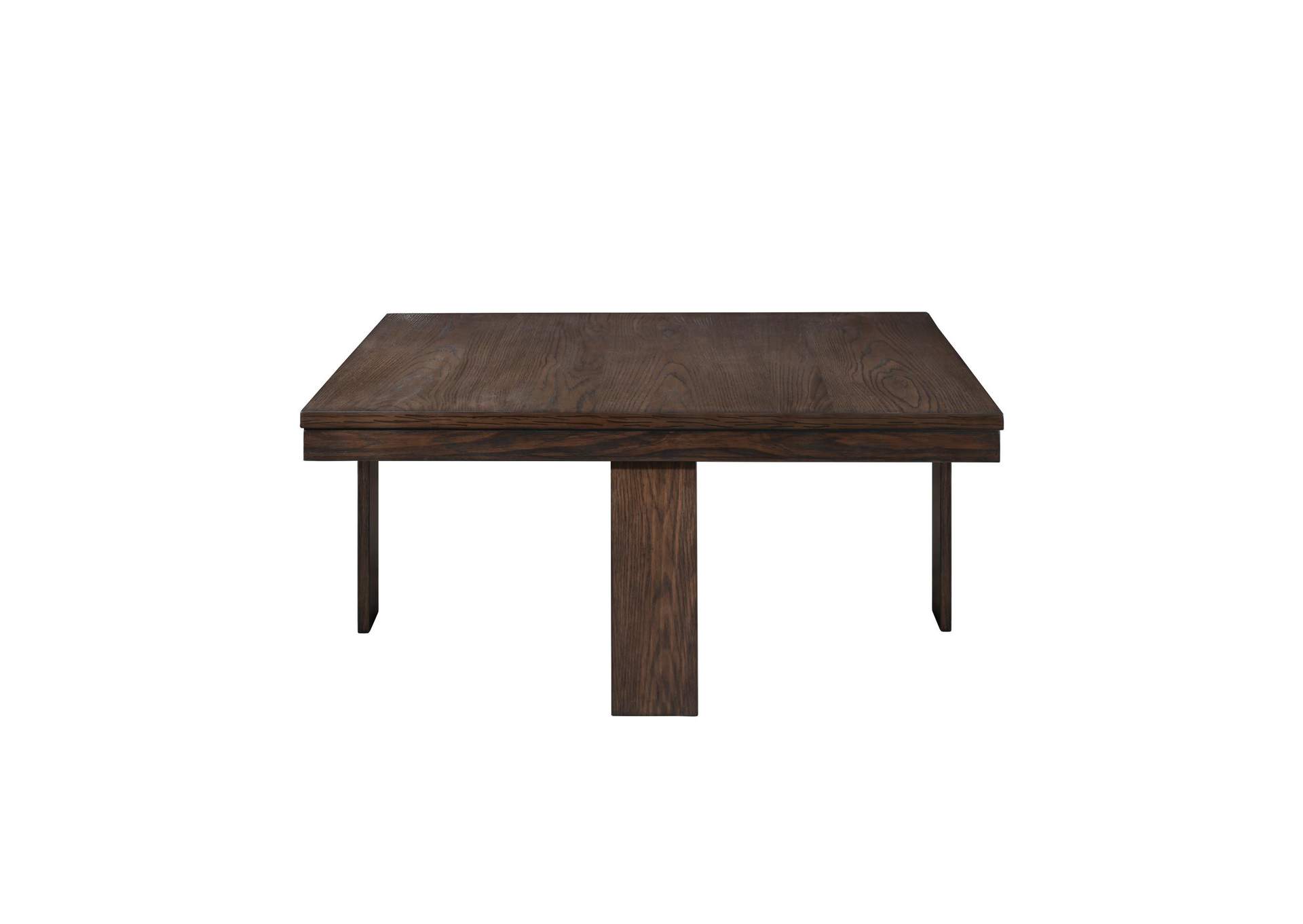 PAXTON 5 PIECE STORAGE COFFEE TABLE WITH 4 TUCK - IN OTTOMANS - DARK BRO image 4