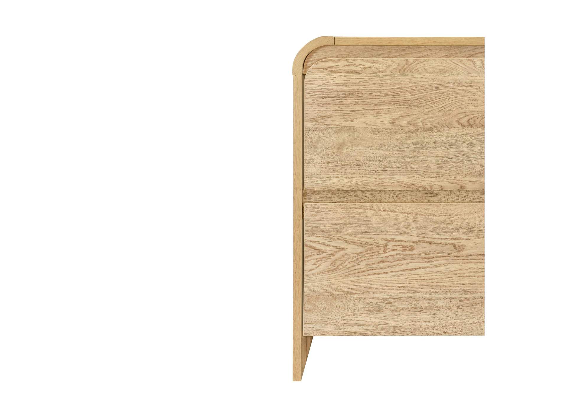 MARA TWO DRAWER END TABLE - BEDSIDE TABLE - NATURAL image 9