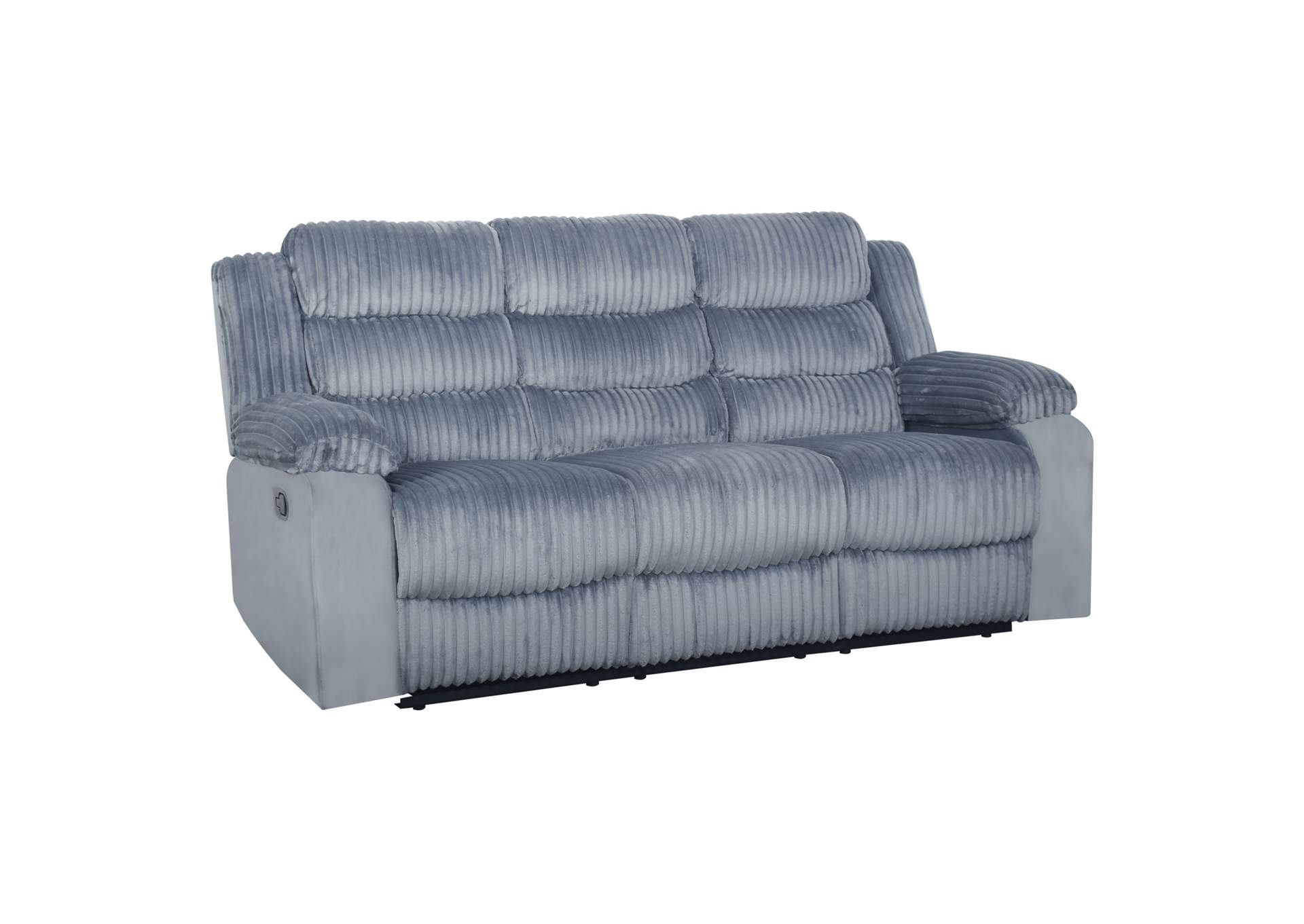 WILLOW SOFA WITH DUAL RECLINER - GRAY image 1