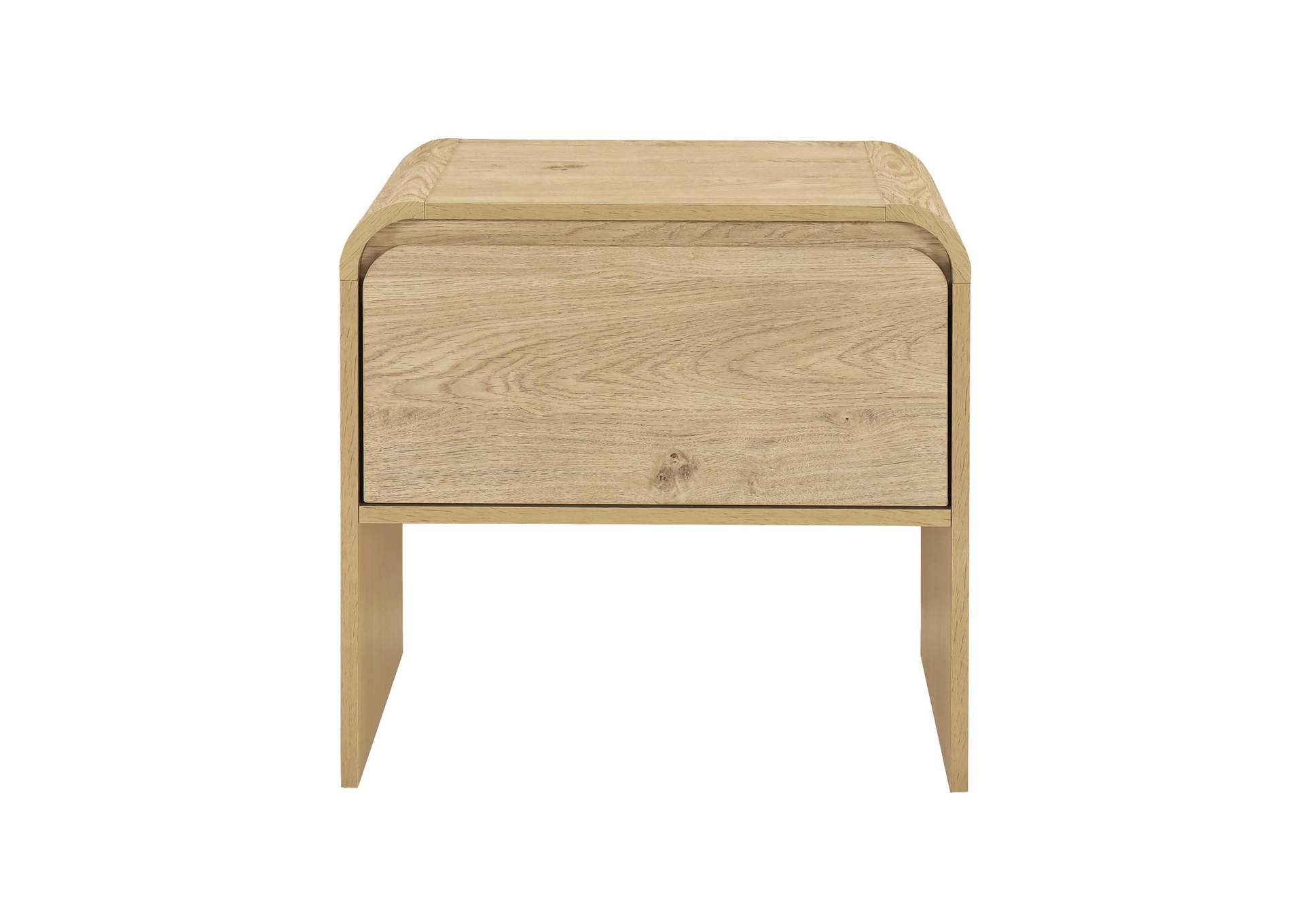 MARA ONE DRAWER END TABLE - BEDSIDE TABLE - NATURAL image 3