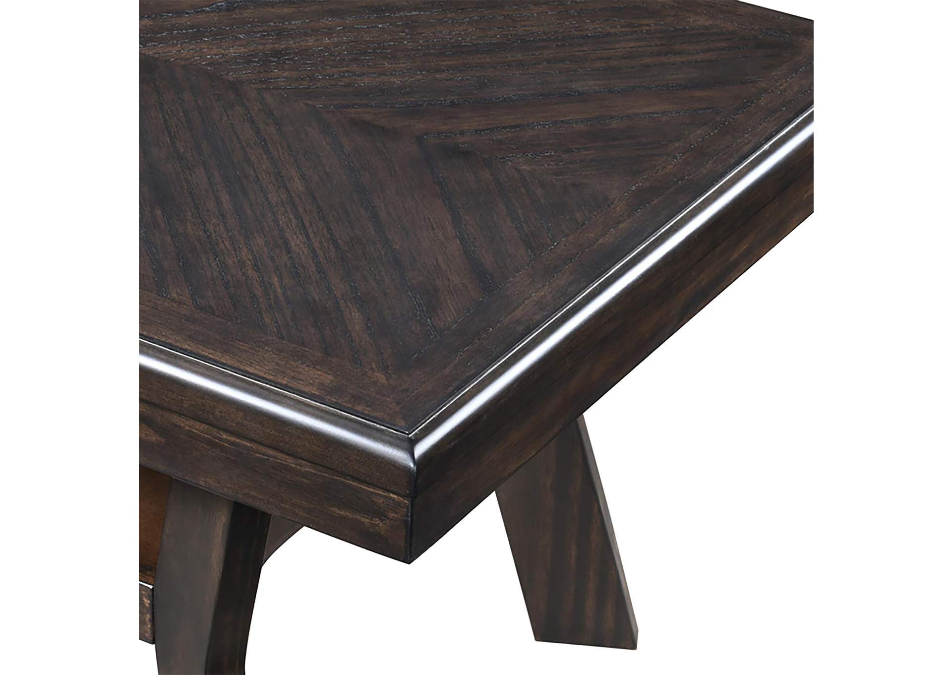 GIA 3 PIECE OCCASIONAL SET - 1 COFFEE AND 2 END TABLES - BROWN image 8