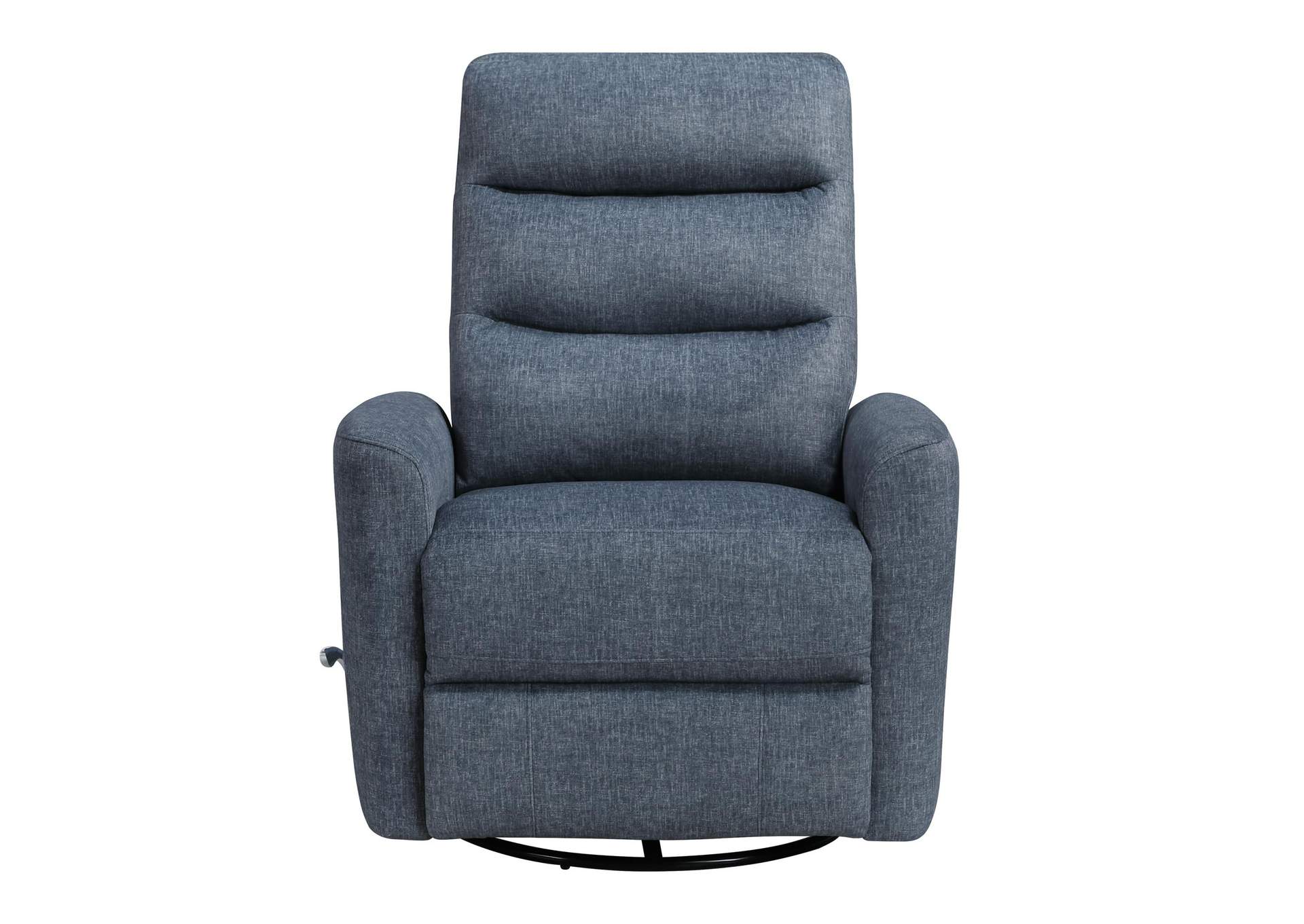 TAKAMI SWIVEL RECLINER - BLUE POLY image 3
