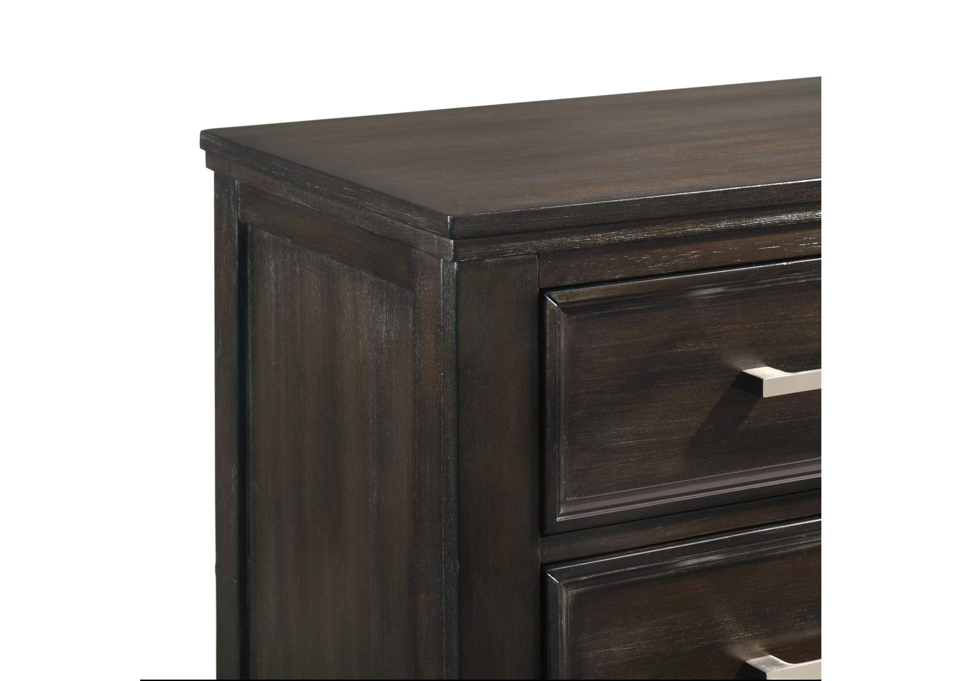 ANDOVER CALIFORNIA KING 4 PIECE - BED, DRESSER, MIRROR, NIGHTSTAND - NUTMEG