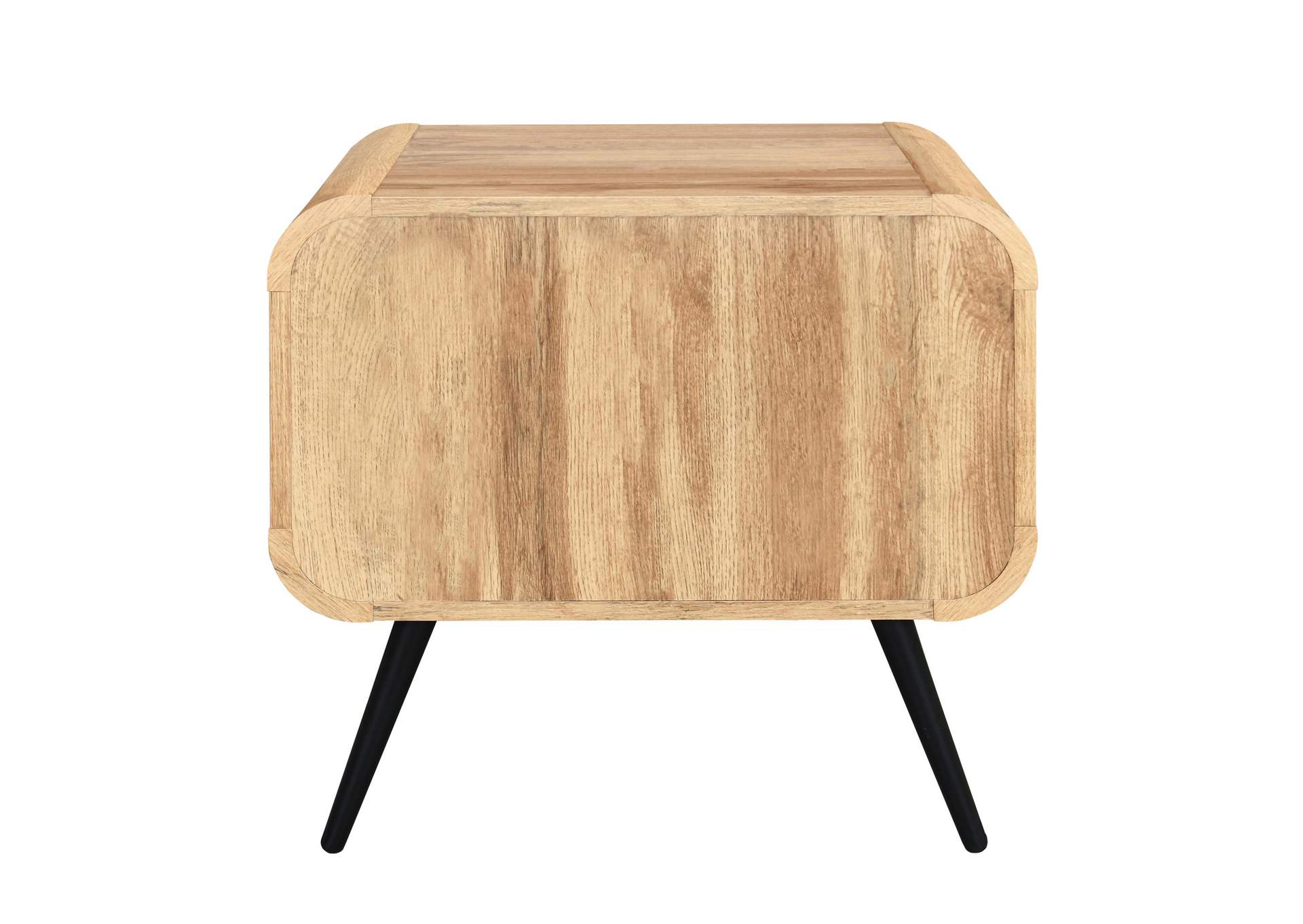 ROWAN ONE DRAWER END TABLE - BEDSIDE TABLE - NATURAL image 5