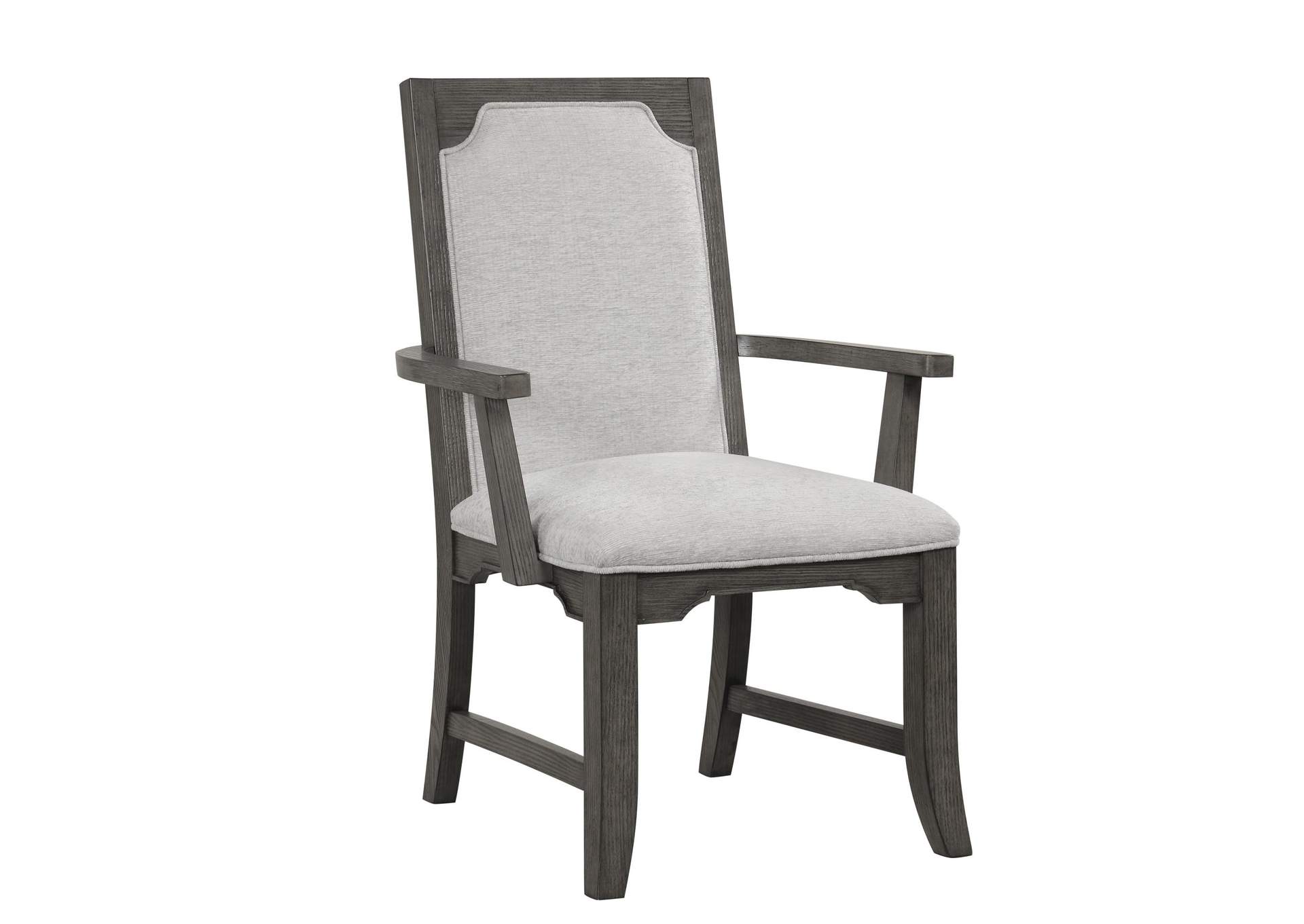 LISBON DINING ARM CHAIR - 2 PER CARTON - GRAY image 1