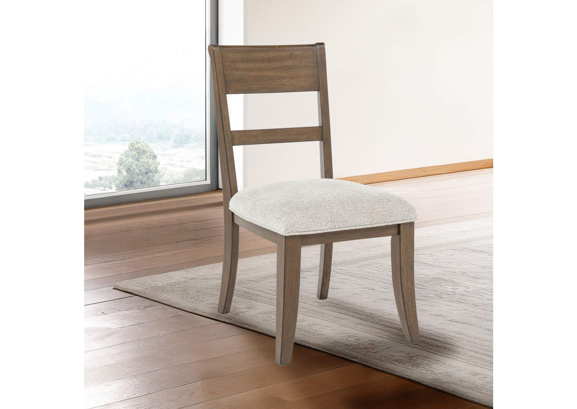 MARIANA WOOD BACK SIDE CHAIR - 2 PER CARTON - VINTAGE MOCHA image 8