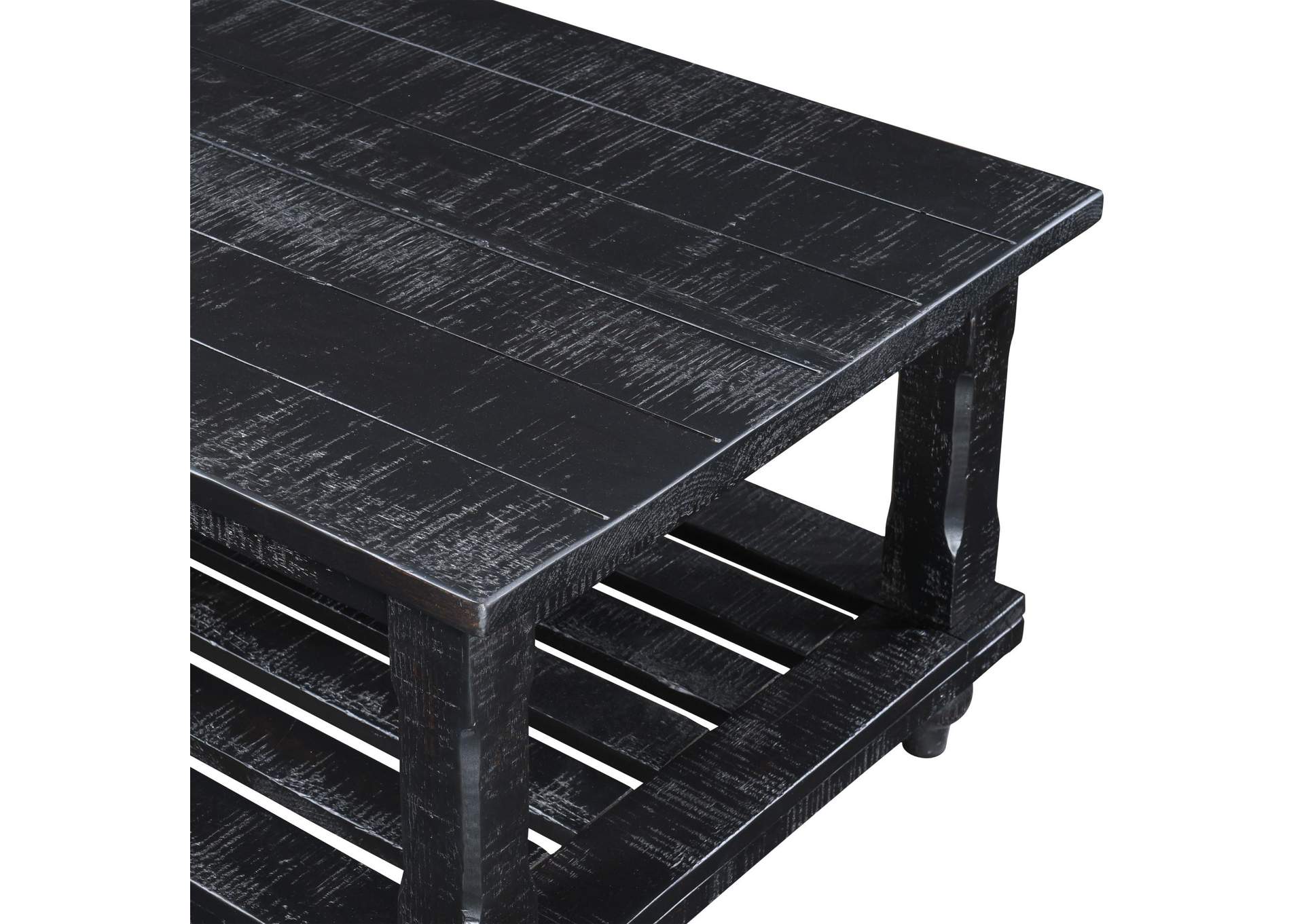 CADE 3 PIECE OCCASIONAL SET - 1 COFFEE AND 2 END TABLES - BLACK image 5