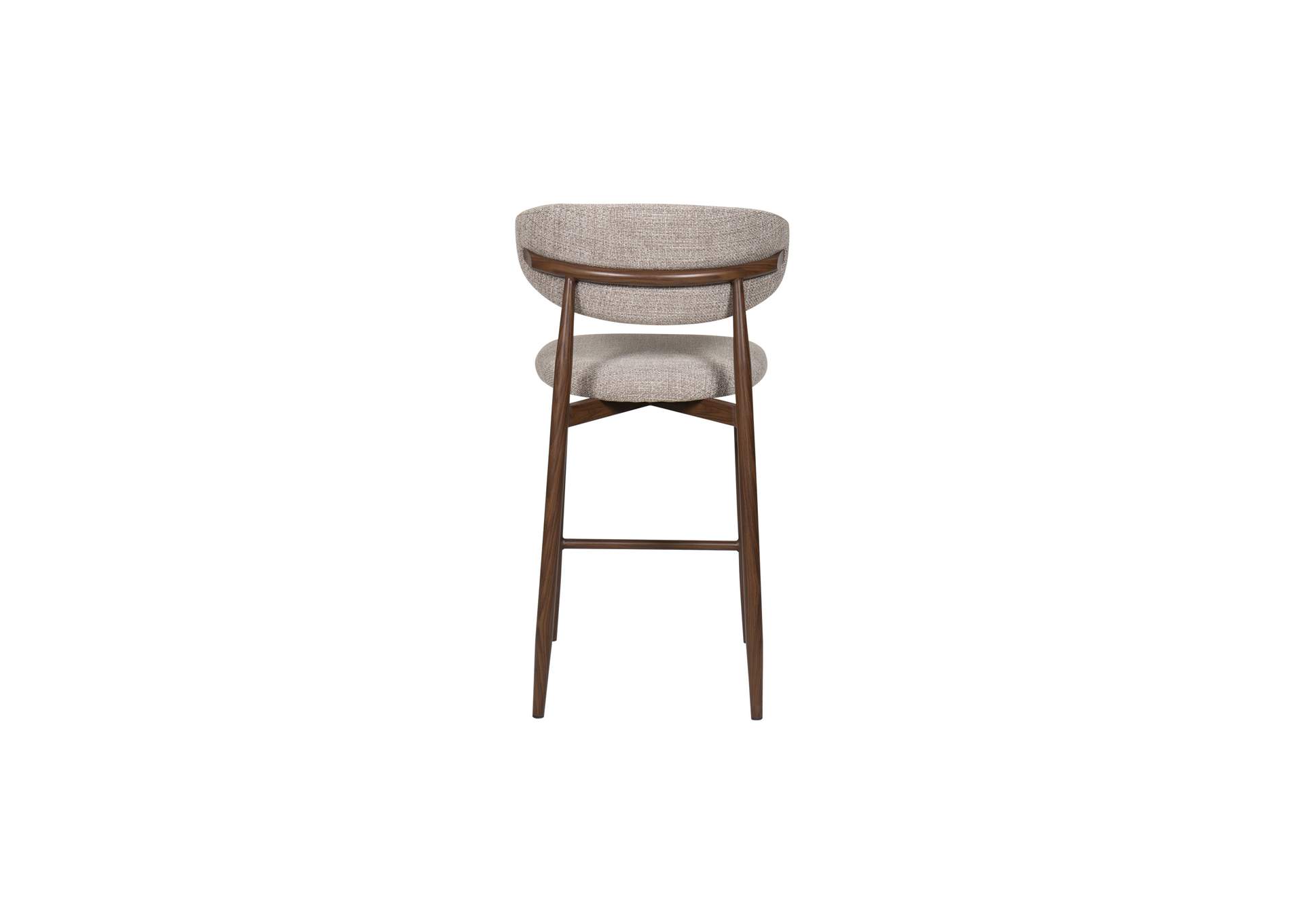Royce Counter Chair With Walnut Metal Frame - Toast - 2 Per Carton image 6