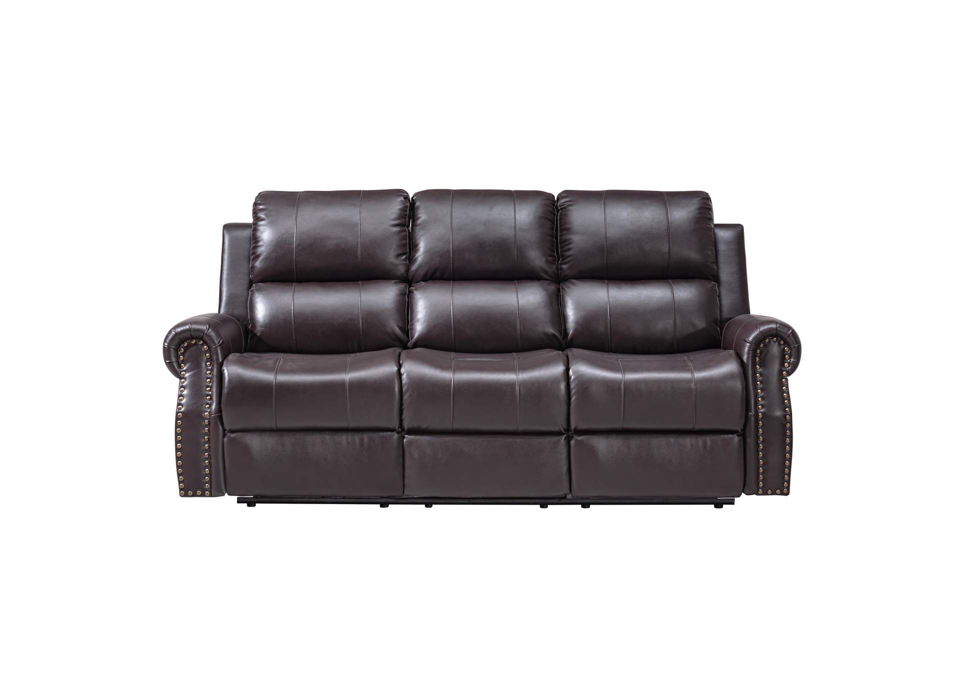 Sierra Sofa With Dual Recliners - Brown