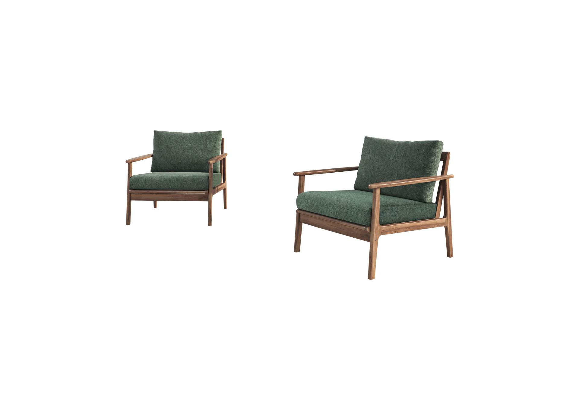ASHTON OUTDOOR - 3 PIECE SET SET - 2CHAIR, END TABLE - MOSS image 12