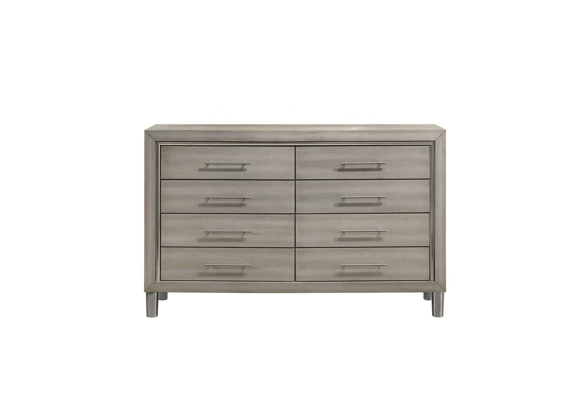 LENNOX 8 DRAWER DRESSER - GRAY image 3
