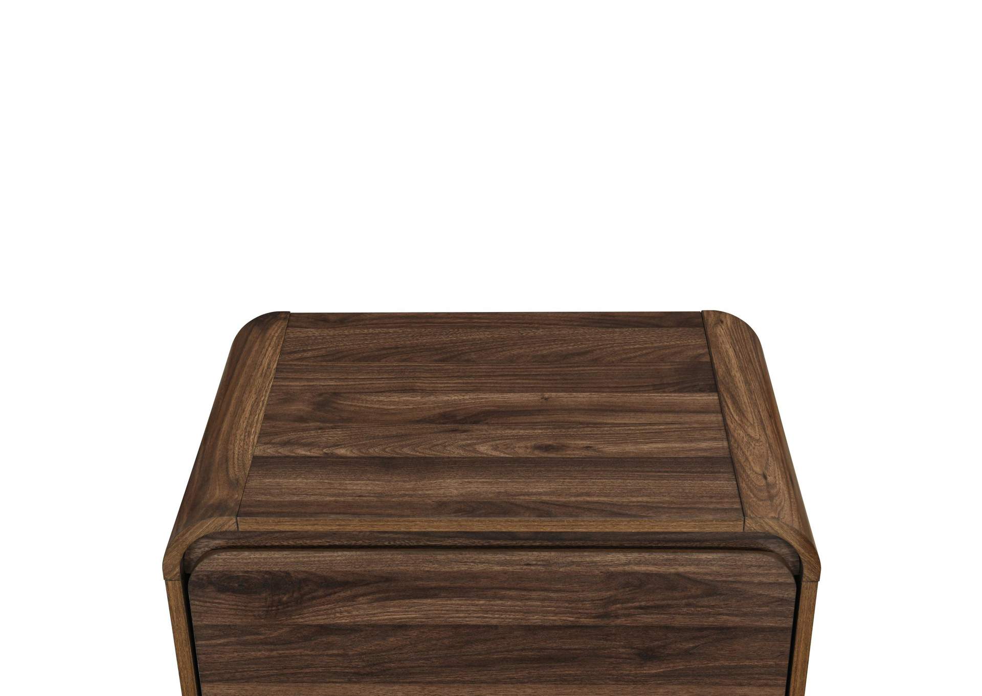 MARA TWO DRAWER END TABLE - BEDSIDE TABLE - WALNUT image 7