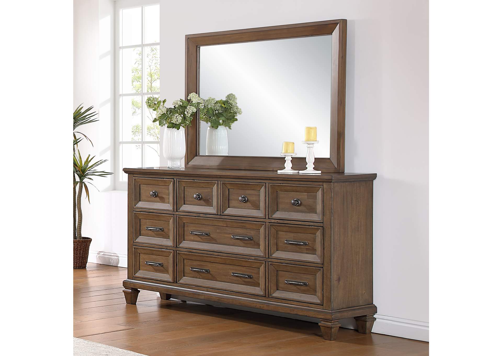 MARIANA - 5 - 0 QUEEN 5 PIECE SET - BED, DRESSER, MIRROR, CHEST, NIGHTSTAND image 9