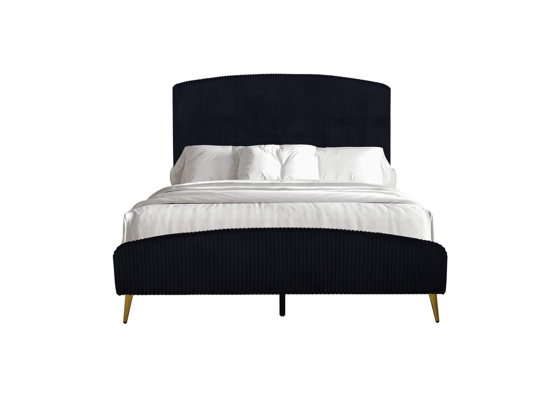 KAILANI - KING 4 PIECE SET - BED, DRESSER, MIRROR, CHEST - BLACK