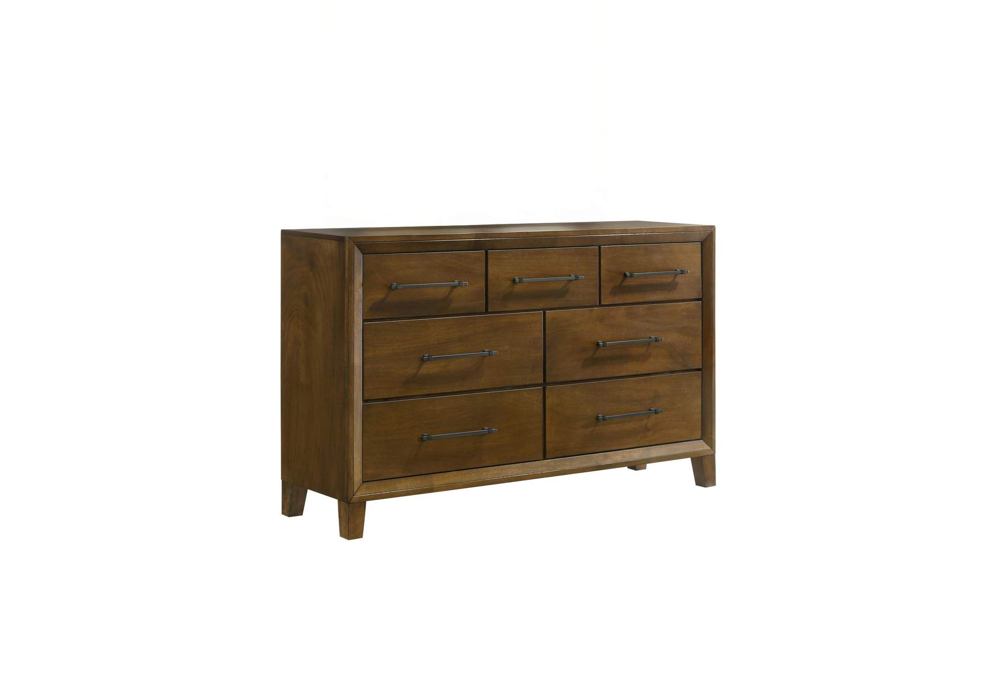 BALLARD 7 DRAWER DRESSER - WALNUT image 1