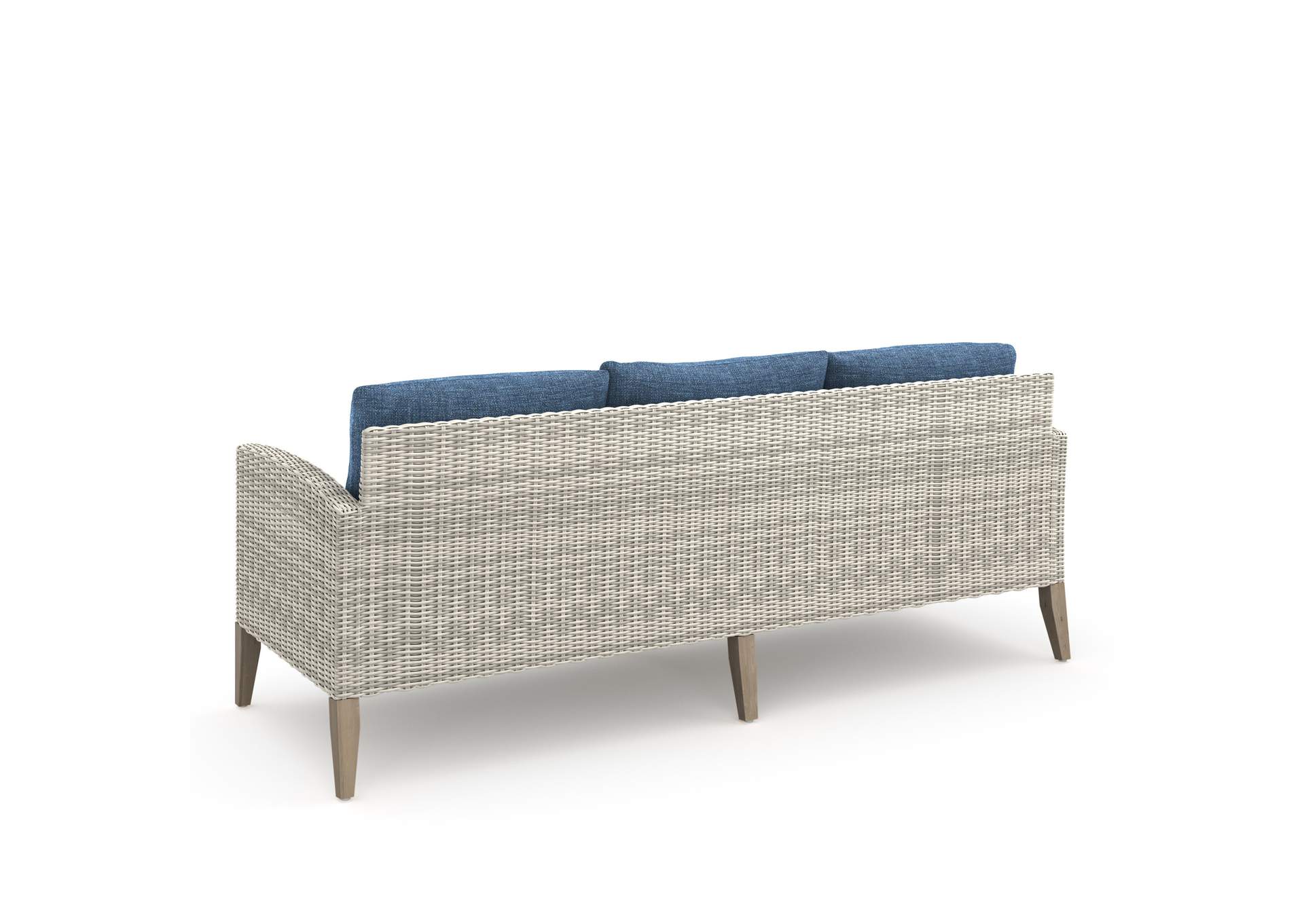 Carezza 6 Piece Set - Sofa, 2 Chairs, 2 Stools And Coffee Table - Blue