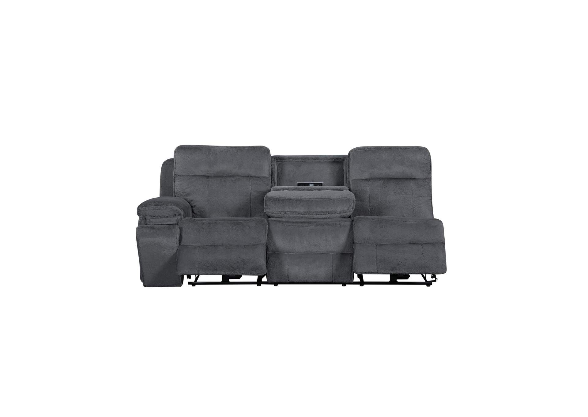 TEDDY LEFT ARM FACING SOFA WITH POWER HEAD REST AND FOOT REST - GRAY image 5
