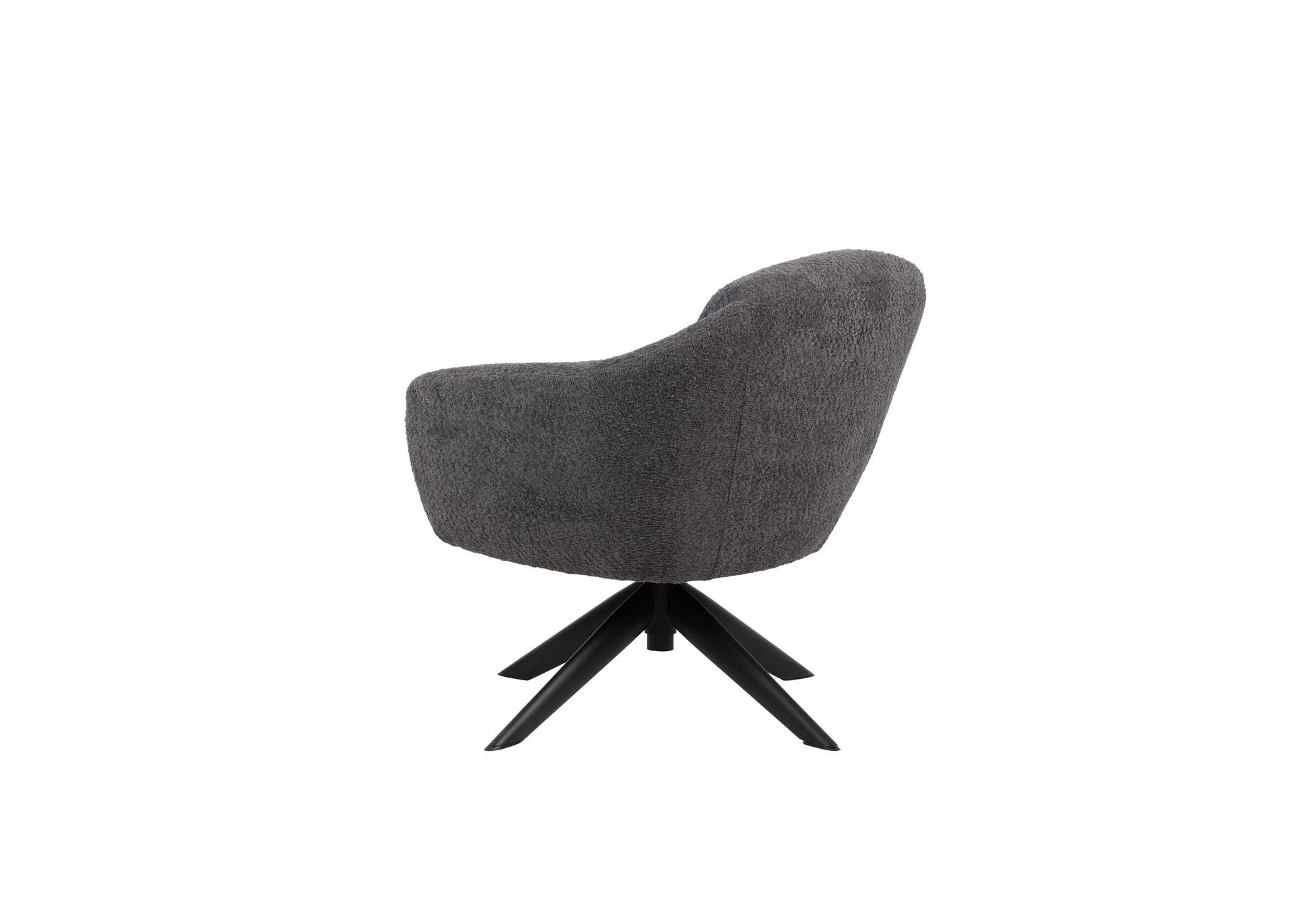 FLEMING BOUCLE SWIVEL LOUNGE CHAIR - 1 PER CARTON - GRAY image 6